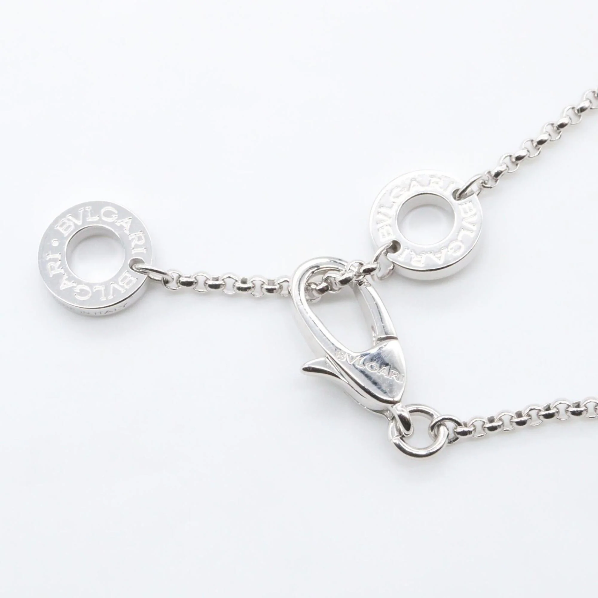 Parentesi Pendant Necklace 18K White Gold with Diamond - Image 3