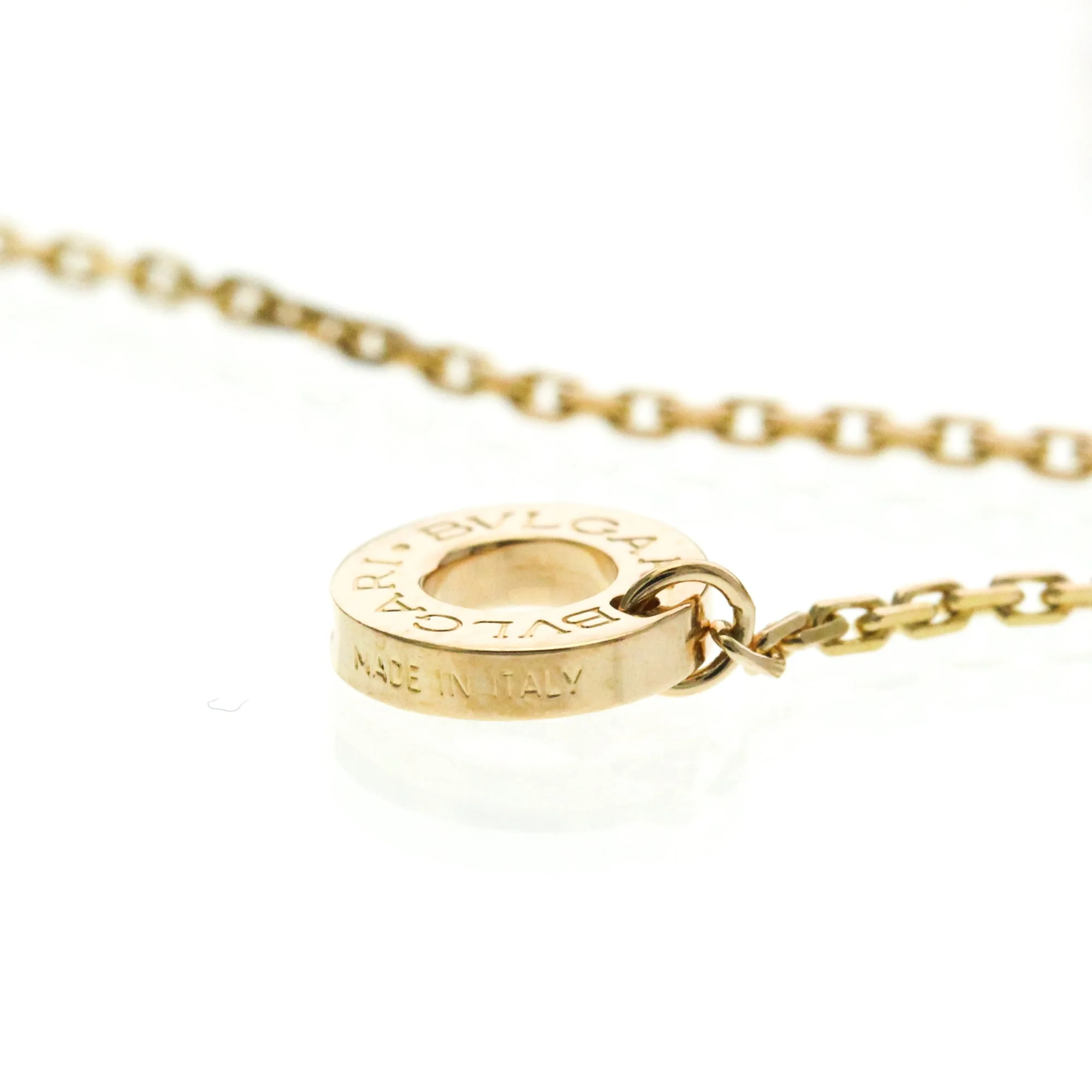 Pendant Necklace 18K Rose Gold with Diamond and Lapis Lazuli - Image 9