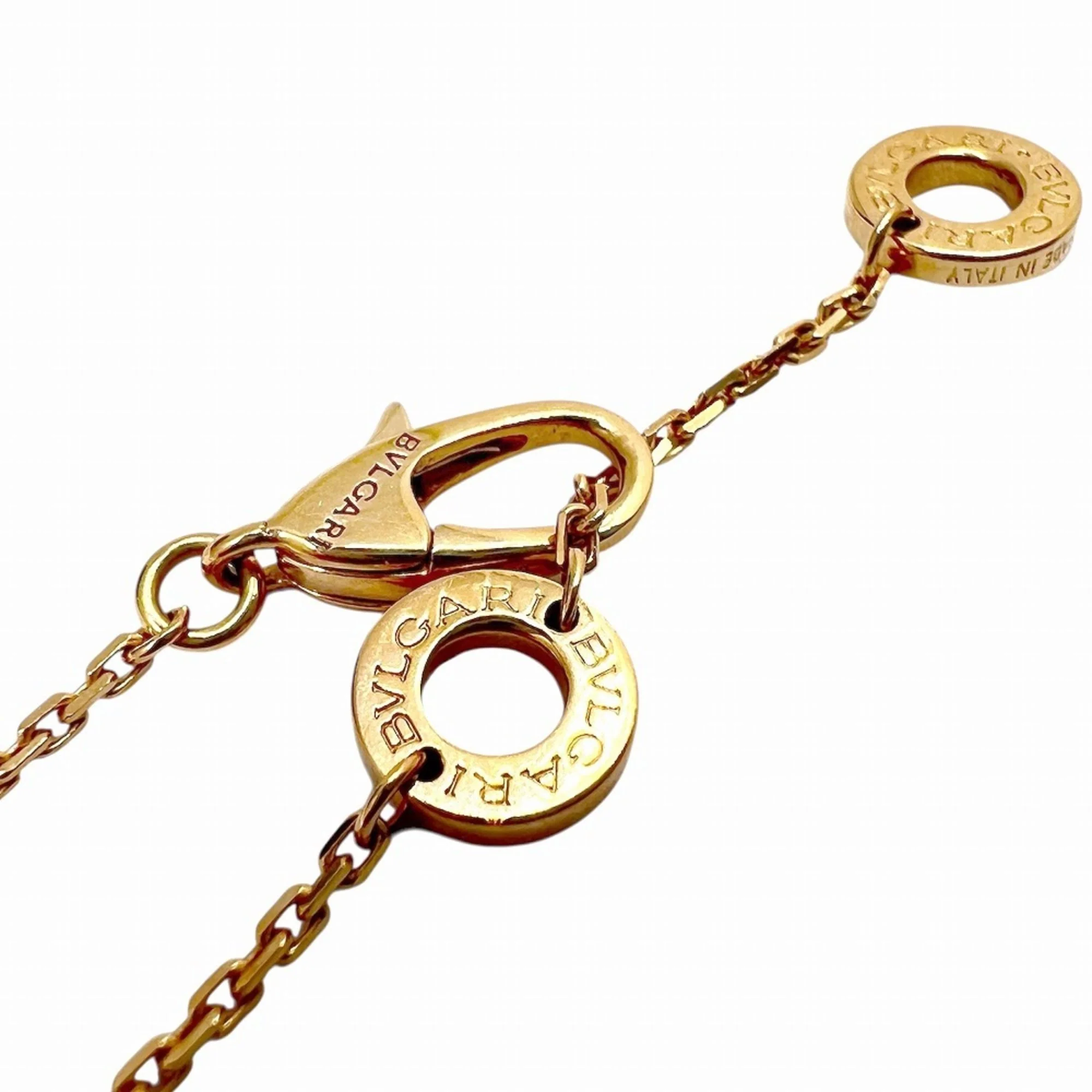 Pendant Necklace 18K Rose Gold with Malachite and Diamond - Image 8