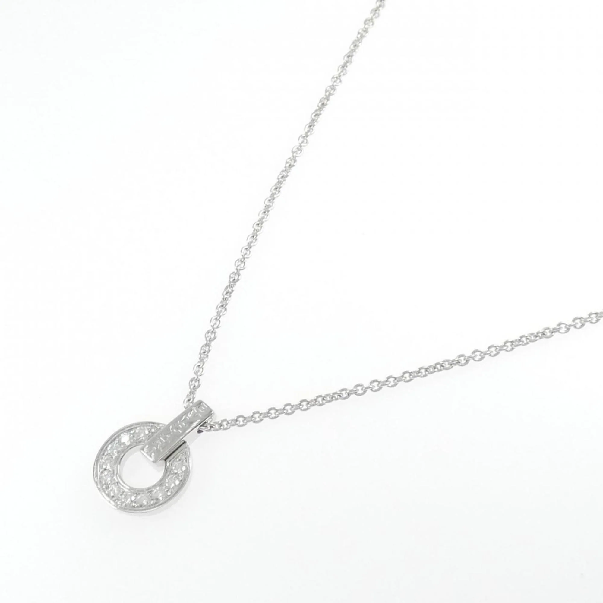 Pendant Necklace 18K White Gold with Diamond - Image 2