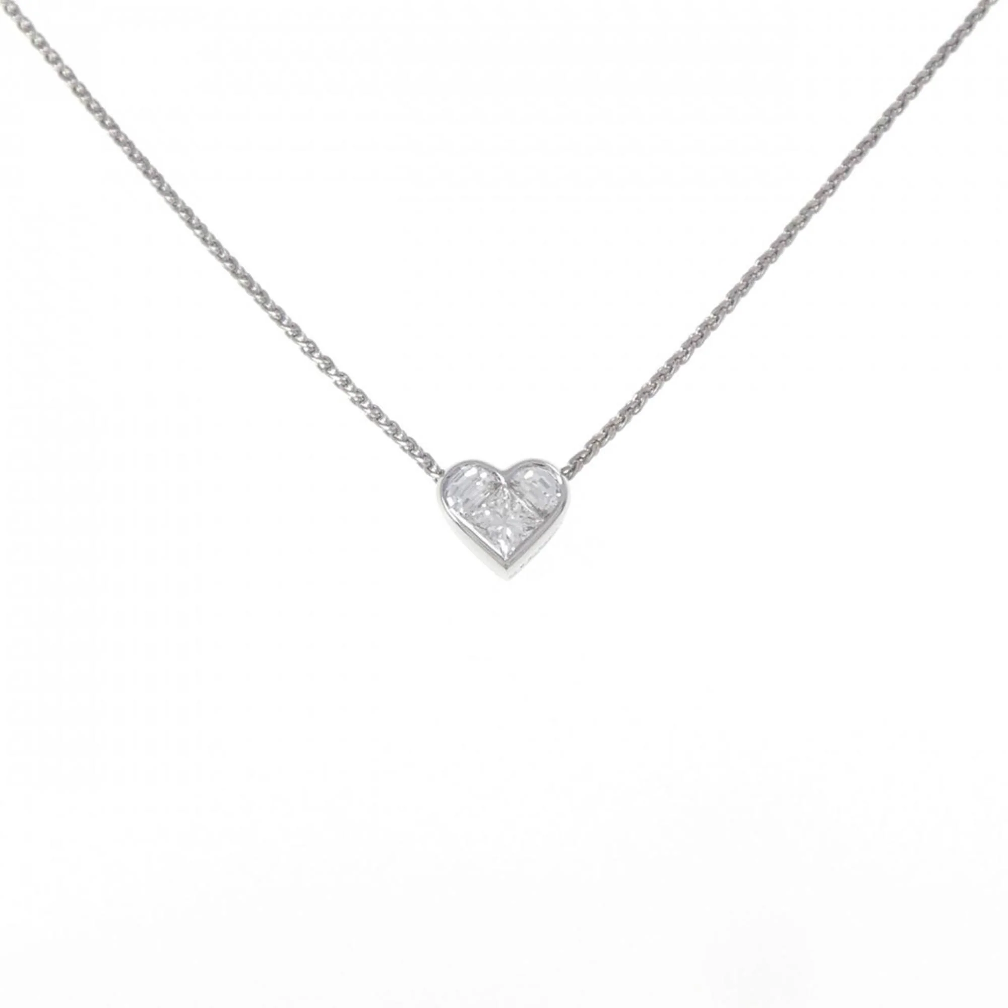Pendant Necklace 18K White Gold with Diamond