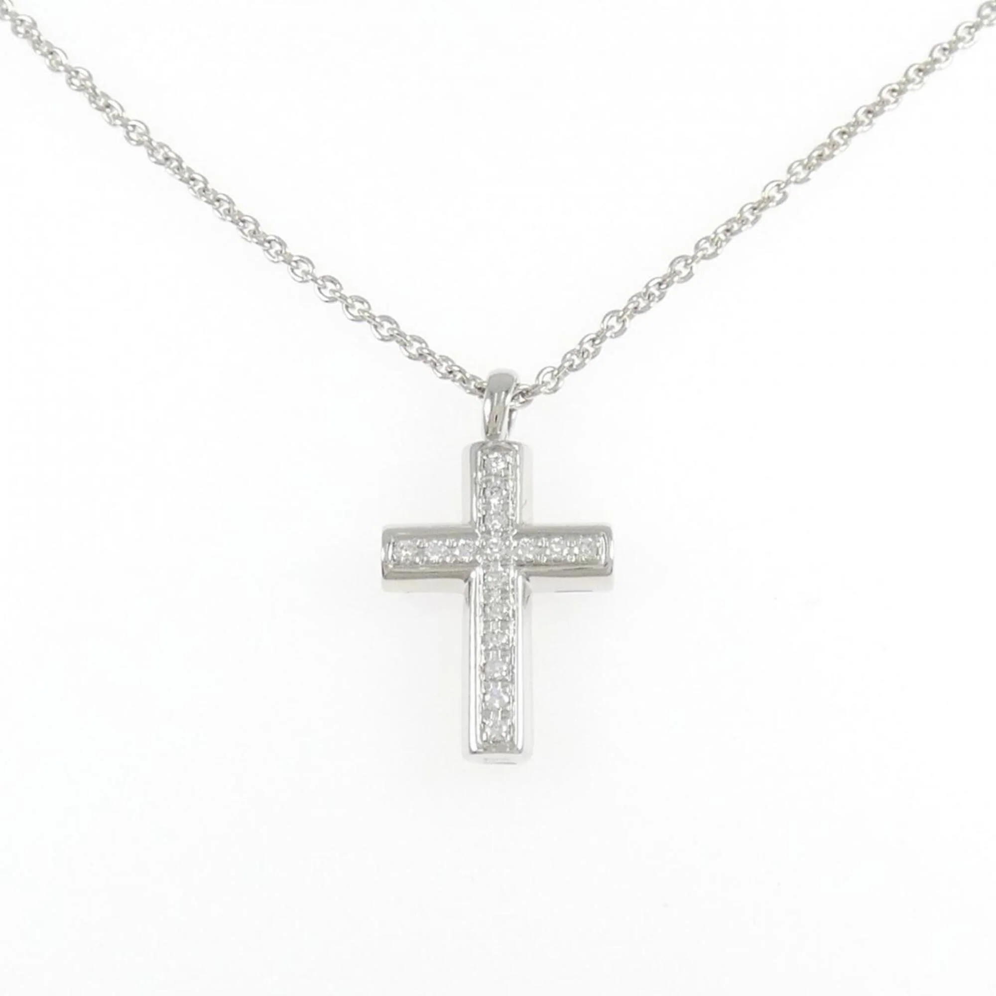 Pendant Necklace 18K White Gold with Diamond
