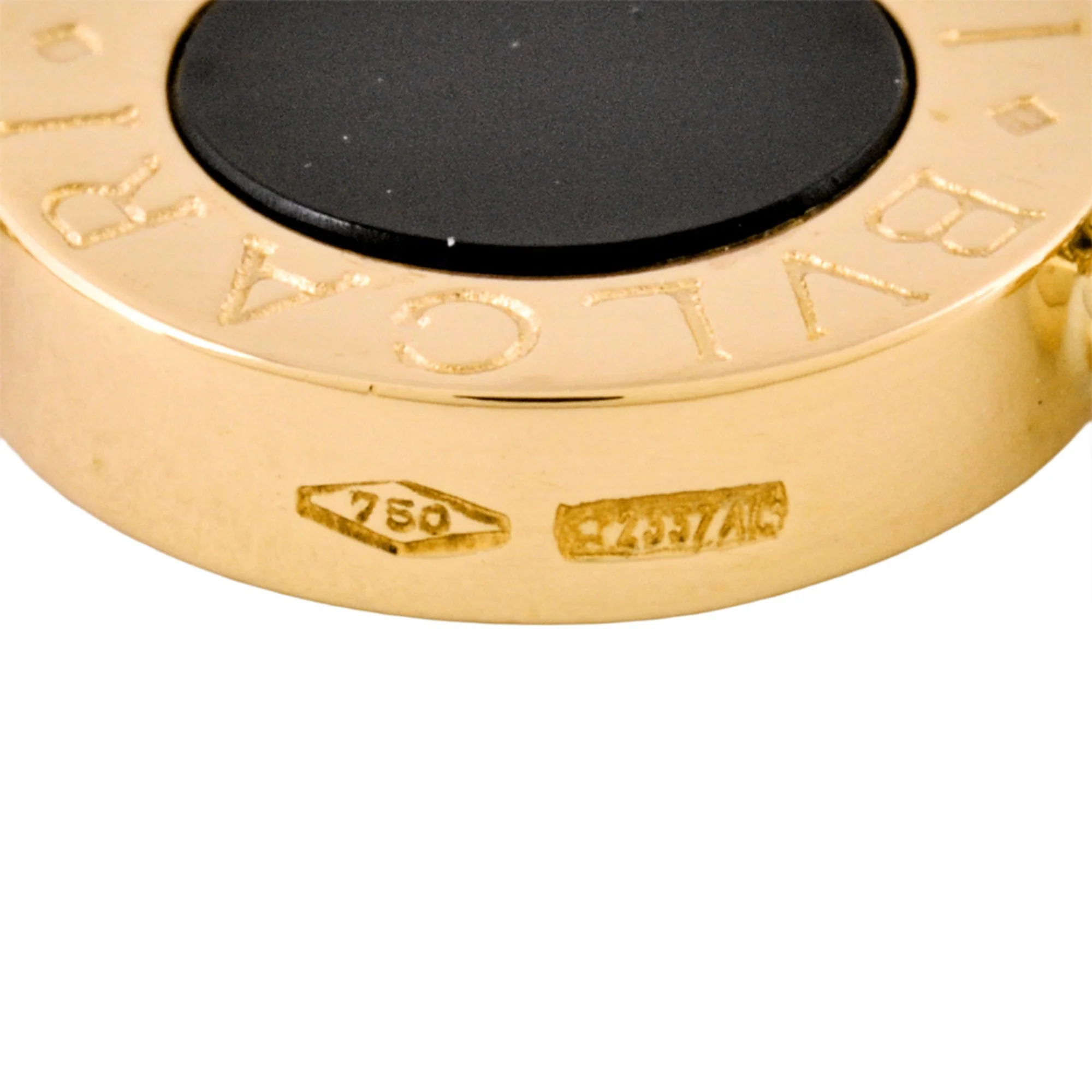 Pendant Necklace 18K Yellow Gold And Onyx - Image 4