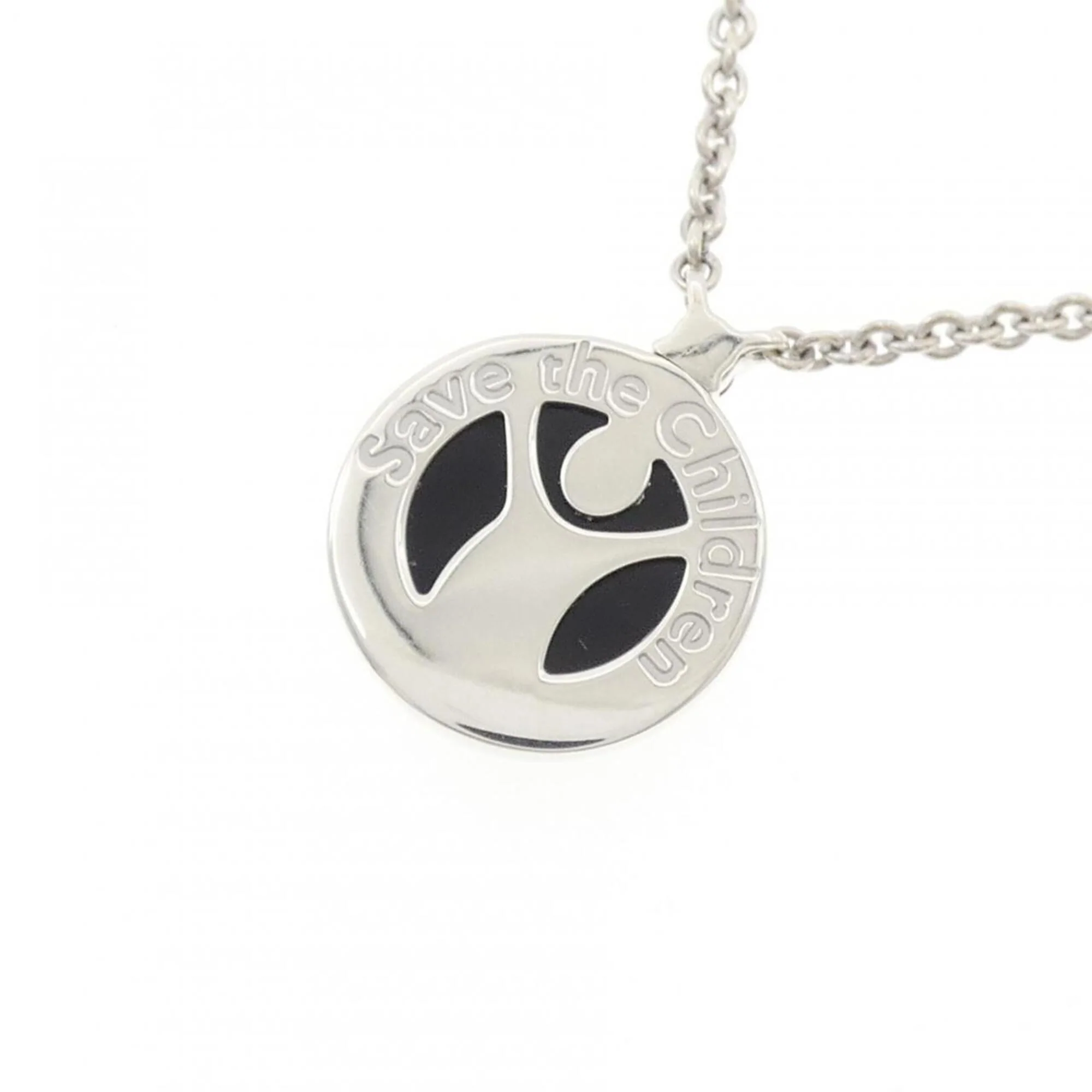 Pendant Necklace Resin and Sterling Silver with Onyx and Ruby - Image 4