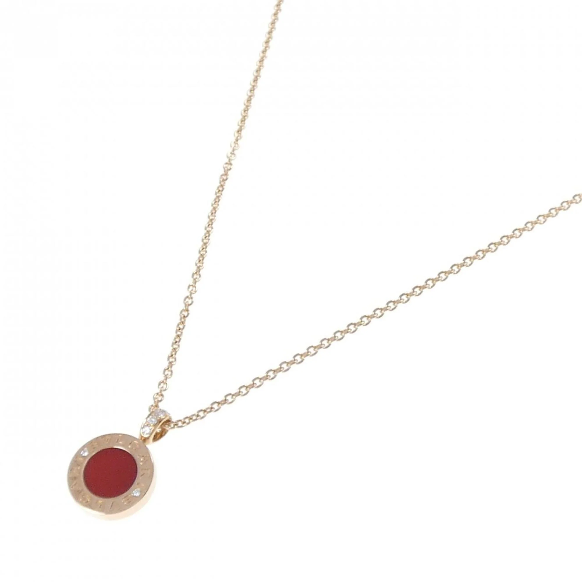 Pendant Necklace with Carnelian Diamond and Mother Of Pearl - Image 2