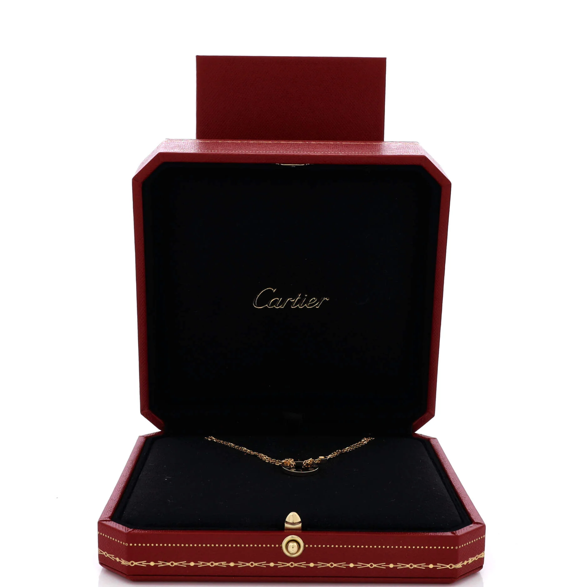 2 Diamonds Love Pendant Necklace 18K Yellow Gold and Diamonds - Image 2