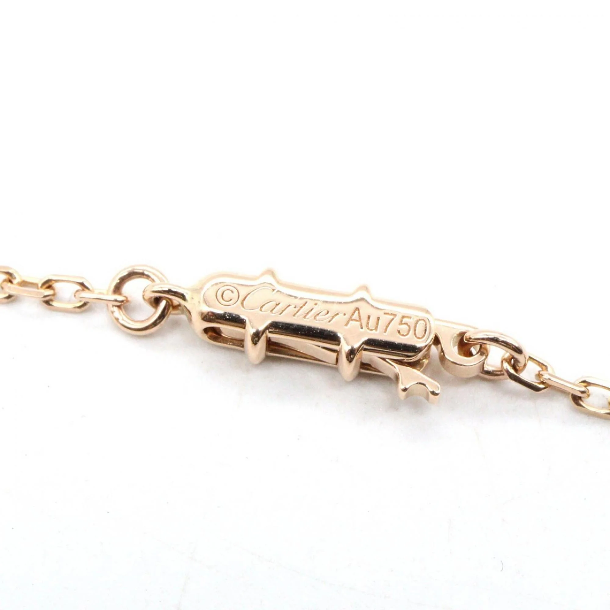 Agrafe Pendant Necklace 18K Rose Gold with Diamond - Image 3