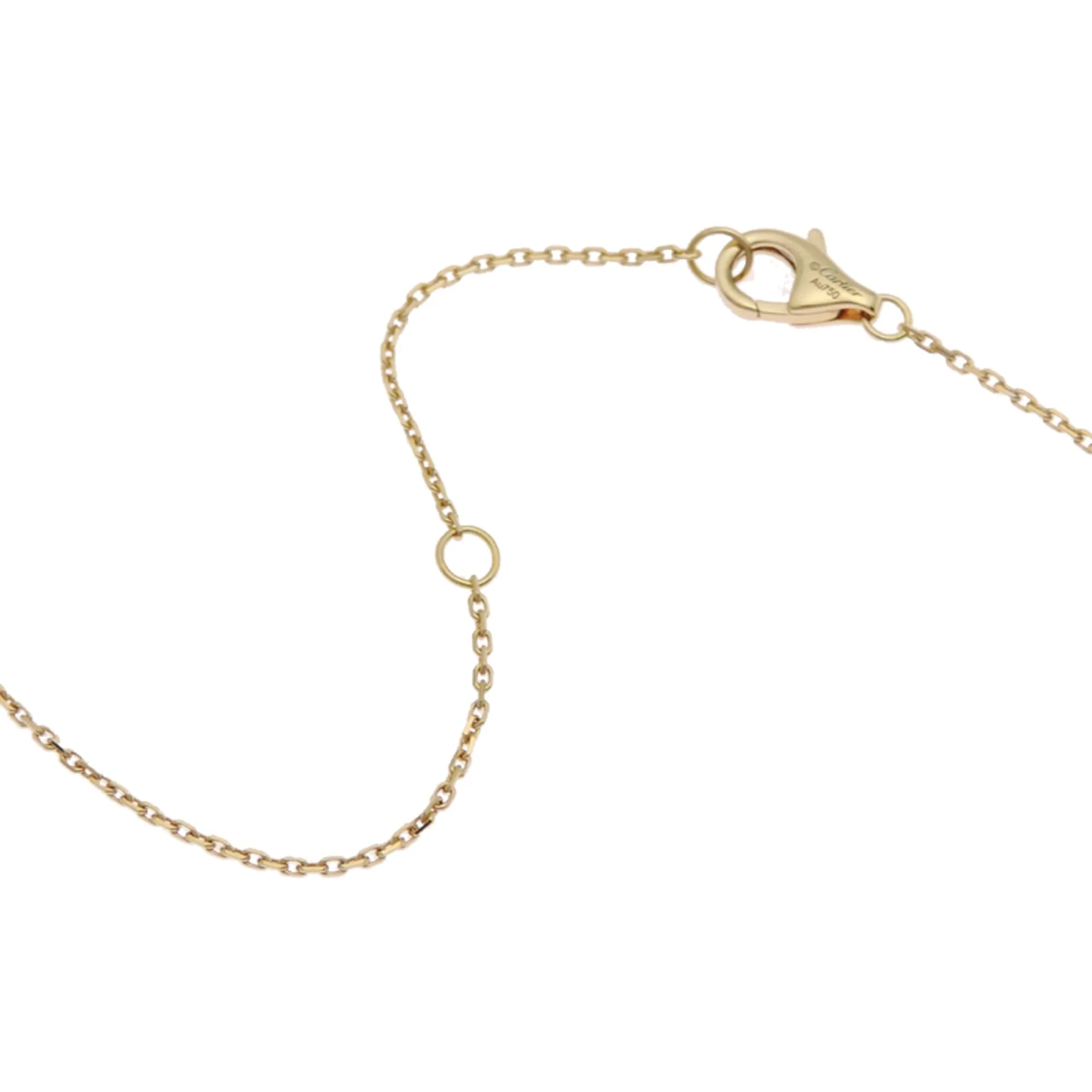 Amulette de Pendant Necklace 18K Yellow Gold with Diamond and Mother of Pearl - Image 4