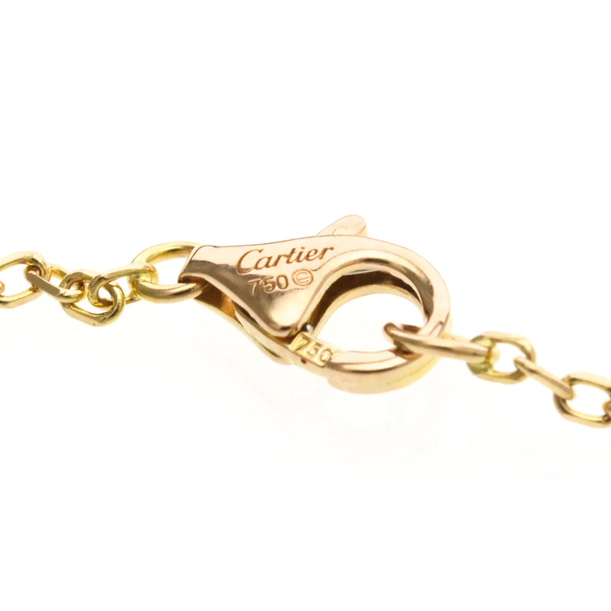 C Heart Pendant Necklace 18K Rose Gold with Diamonds - Image 9