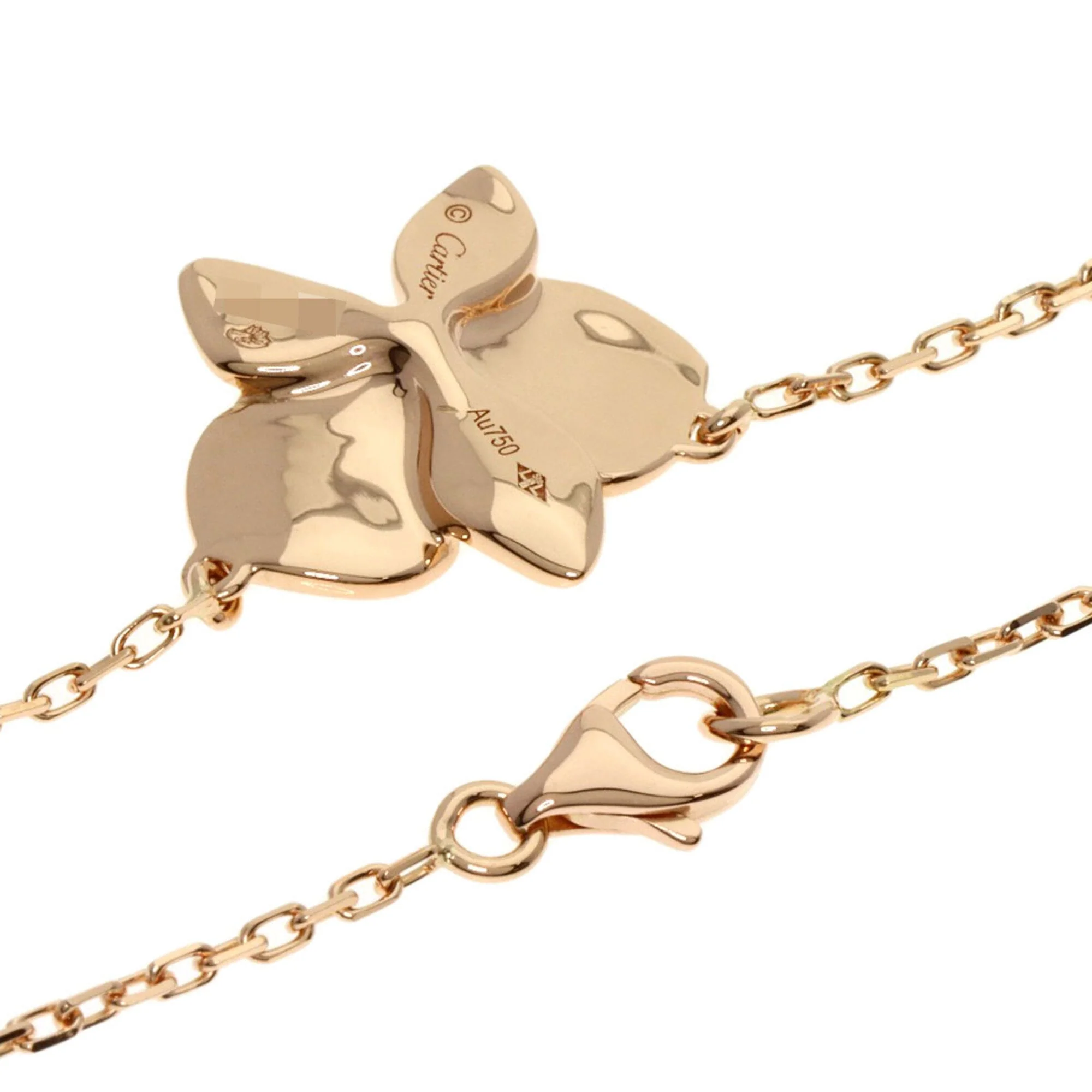 Caresse d'Orchidées Par Pendant Necklace 18K Rose Gold with Diamond - Image 2