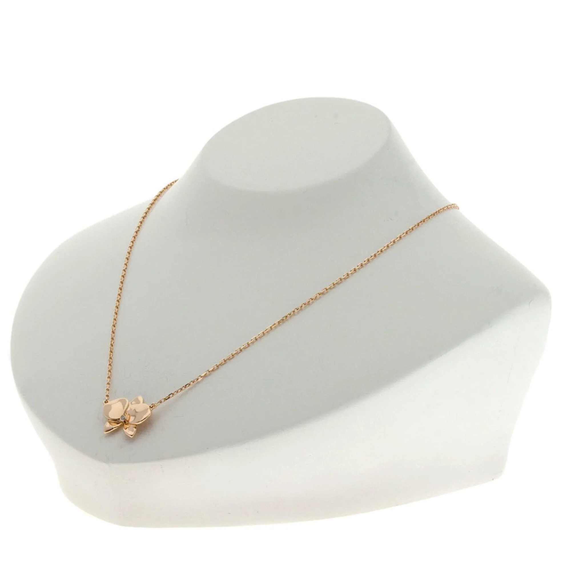 Caresse d'Orchidées Par Pendant Necklace 18K Rose Gold with Diamond - Image 5