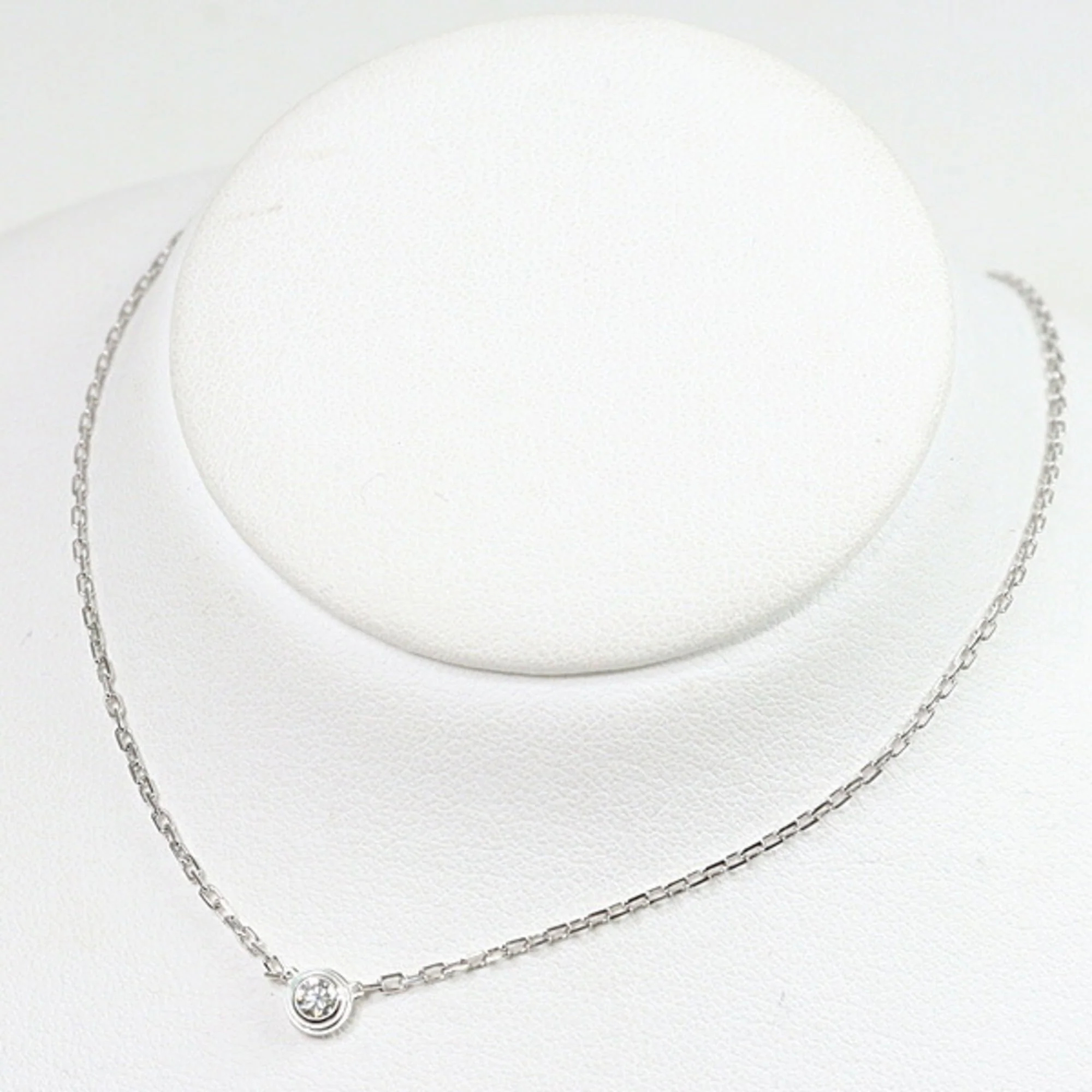 Damour (Diamants Légers) Pendant Necklace 18K White Gold Small