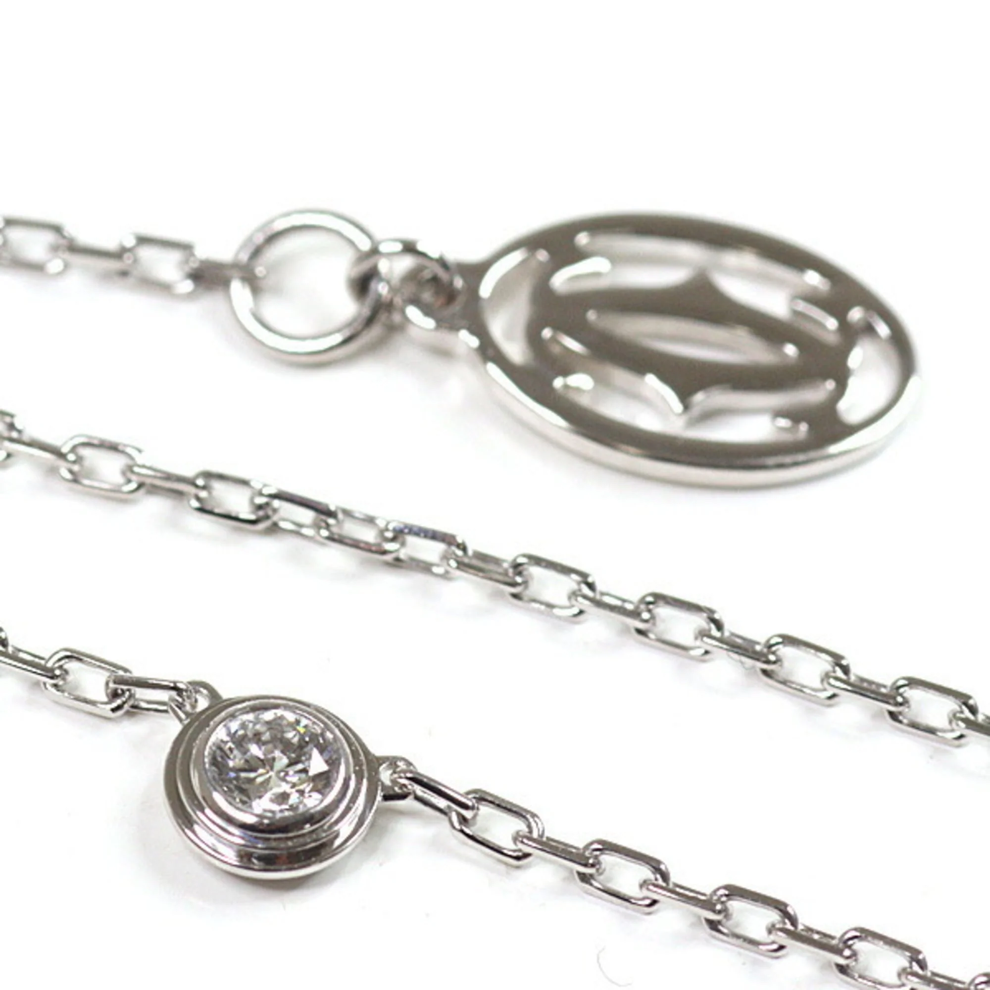 Damour (Diamants Légers) Pendant Necklace 18K White Gold Small - Image 4