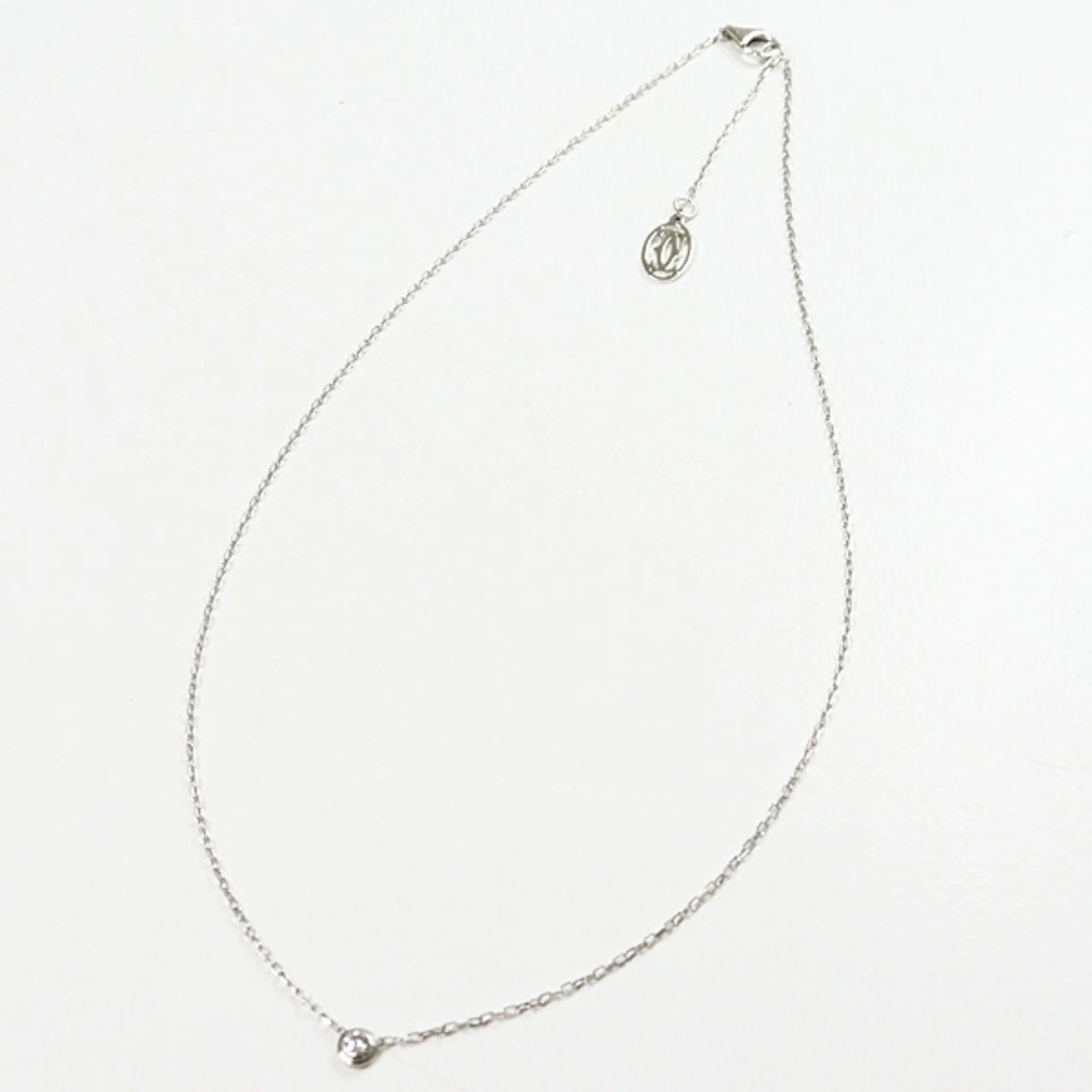 Damour (Diamants Légers) Pendant Necklace 18K White Gold Small - Image 6