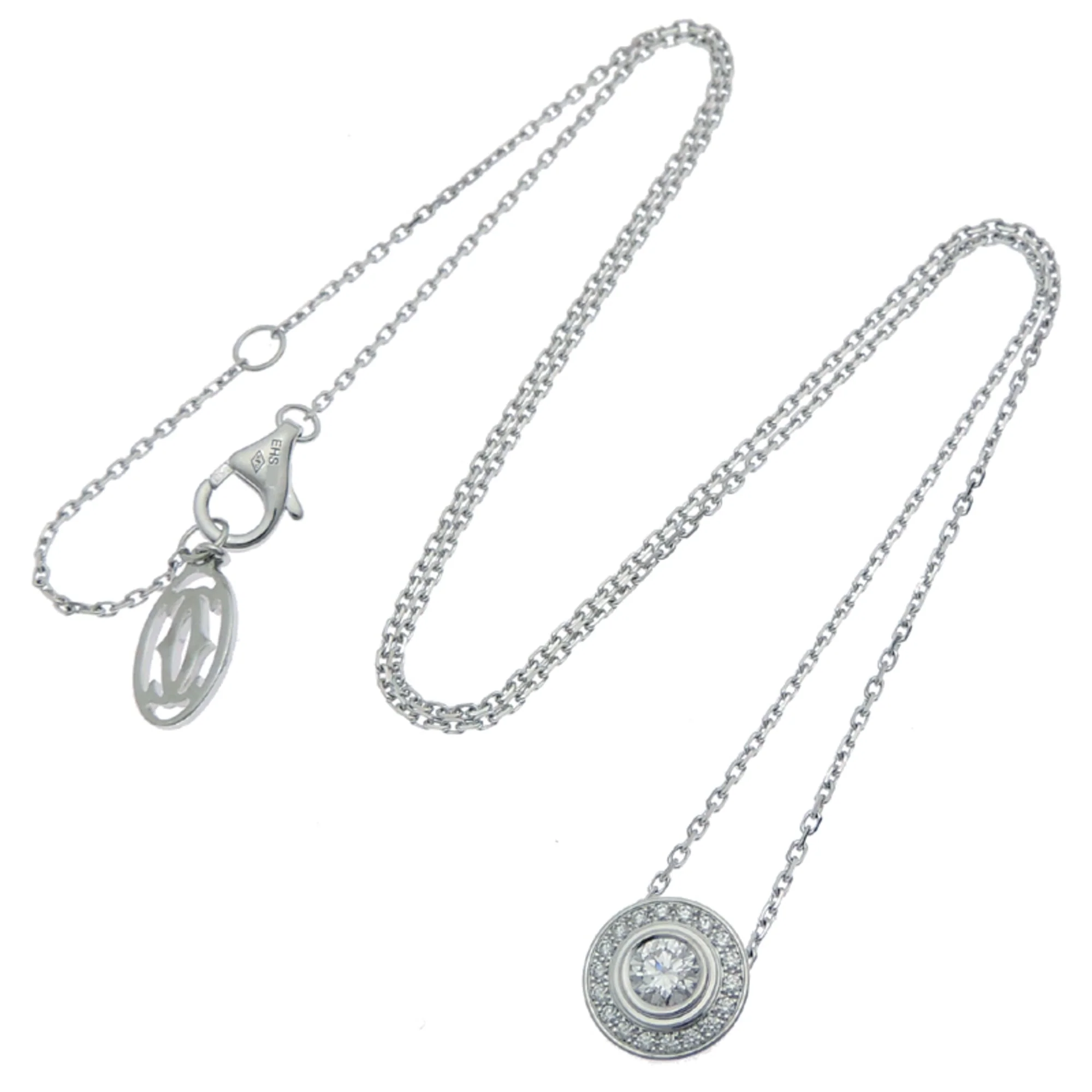 Damour LM Pendant Necklace 18K White Gold with Diamond - Image 7