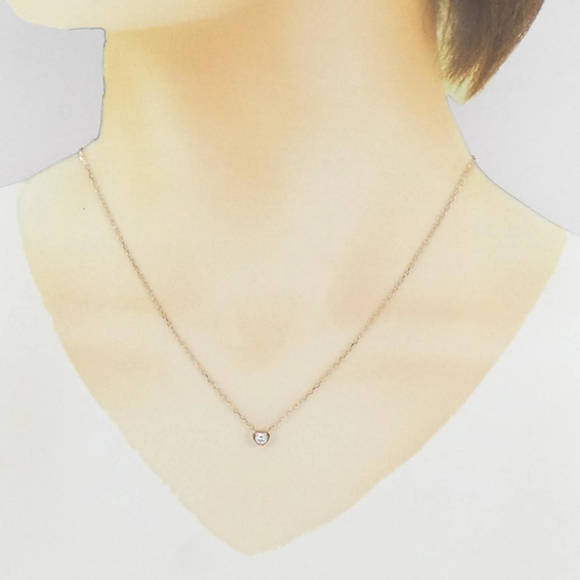 Diamant Legends Pendant Necklace 18K Rose Gold with Diamond - Image 6