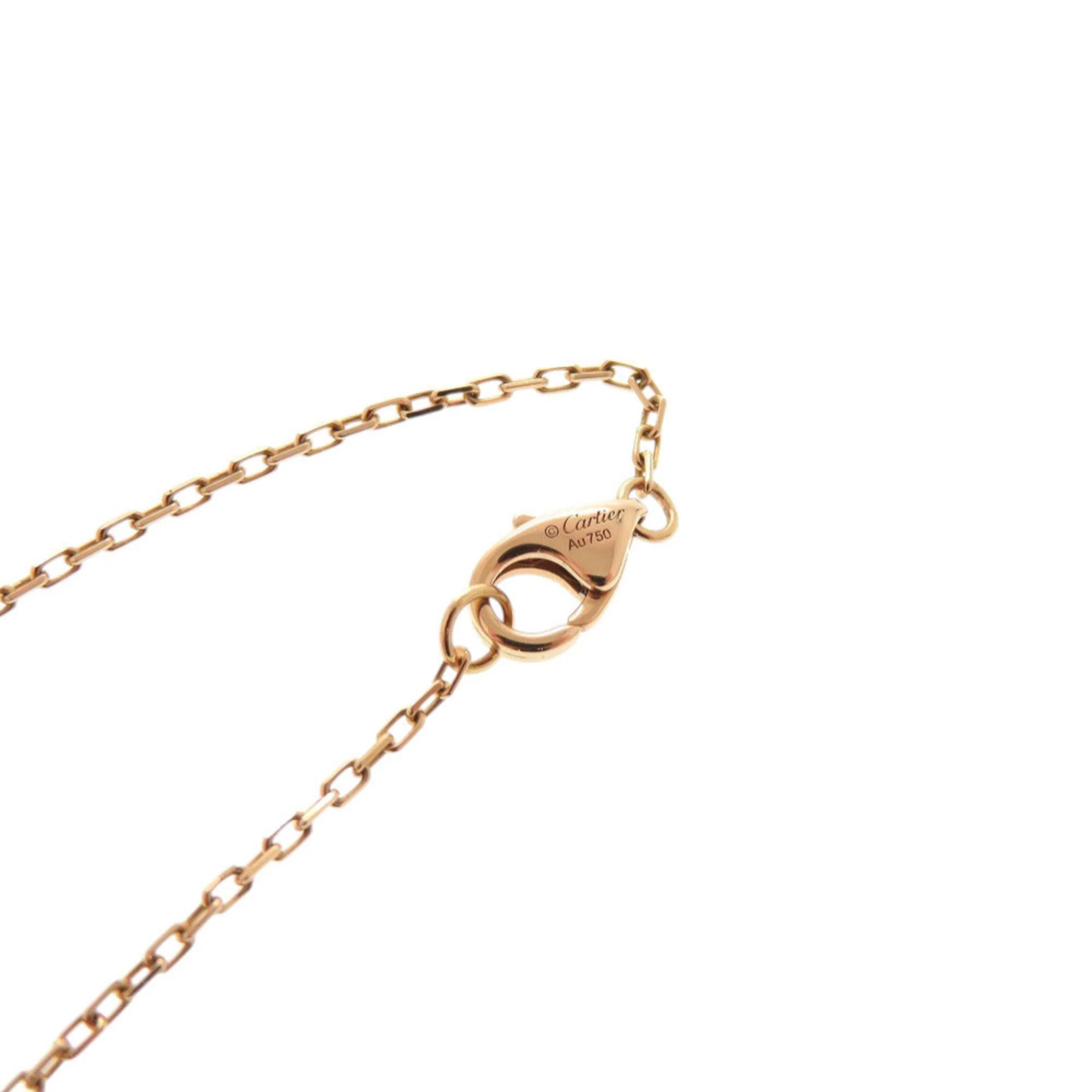 Double C Pendant Necklace 18K Rose Gold - Image 4