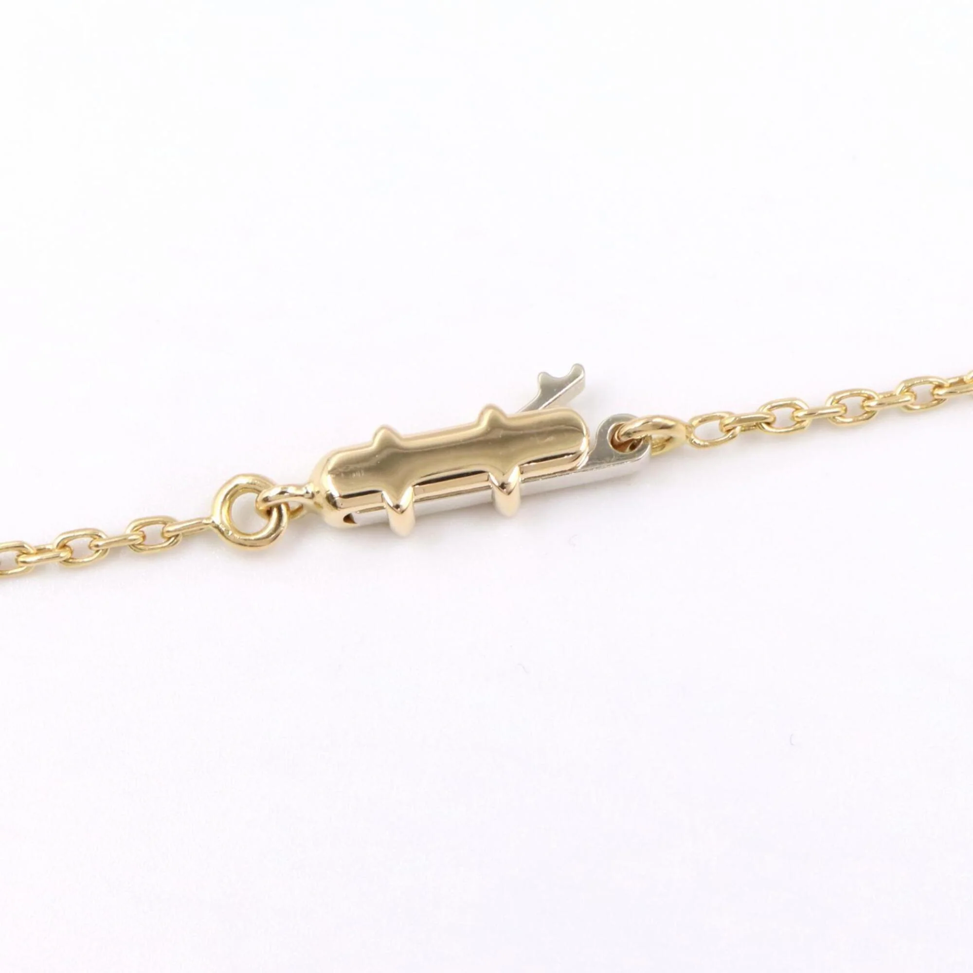 Dragon Mini Wish Knot Pendant Necklace 18K Yellow Gold with Diamond - Image 4