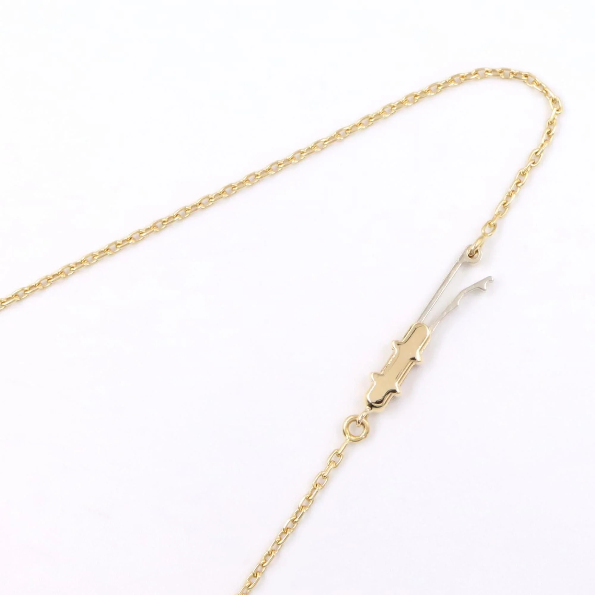 Dragon Mini Wish Knot Pendant Necklace 18K Yellow Gold with Diamond - Image 5
