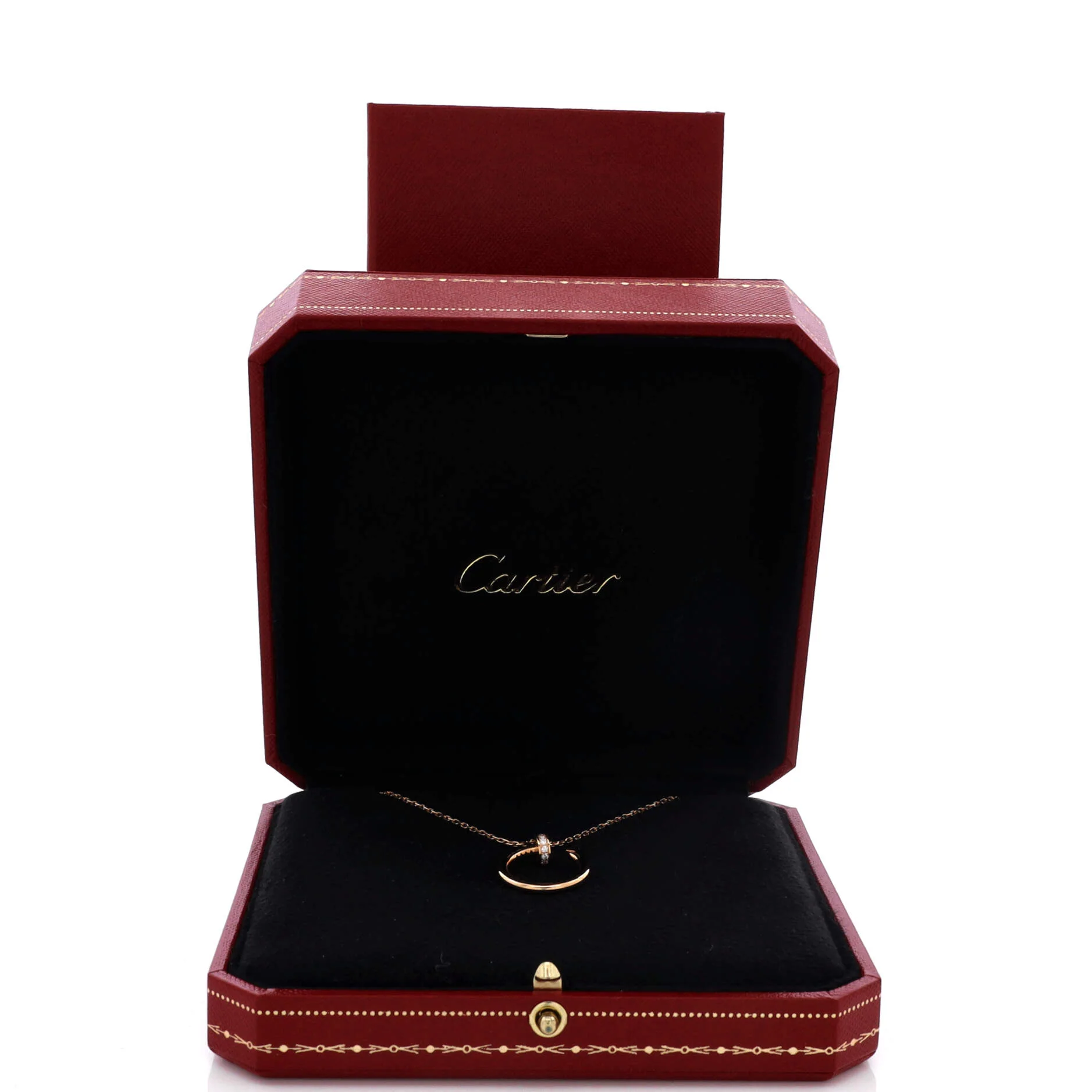 Juste un Clou Pendant Necklace 18K Rose Gold with Diamonds - Image 2