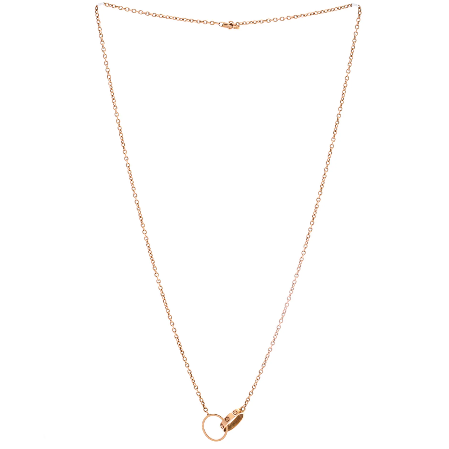 Love Interlocking Necklace 18K Rose Gold - Image 3