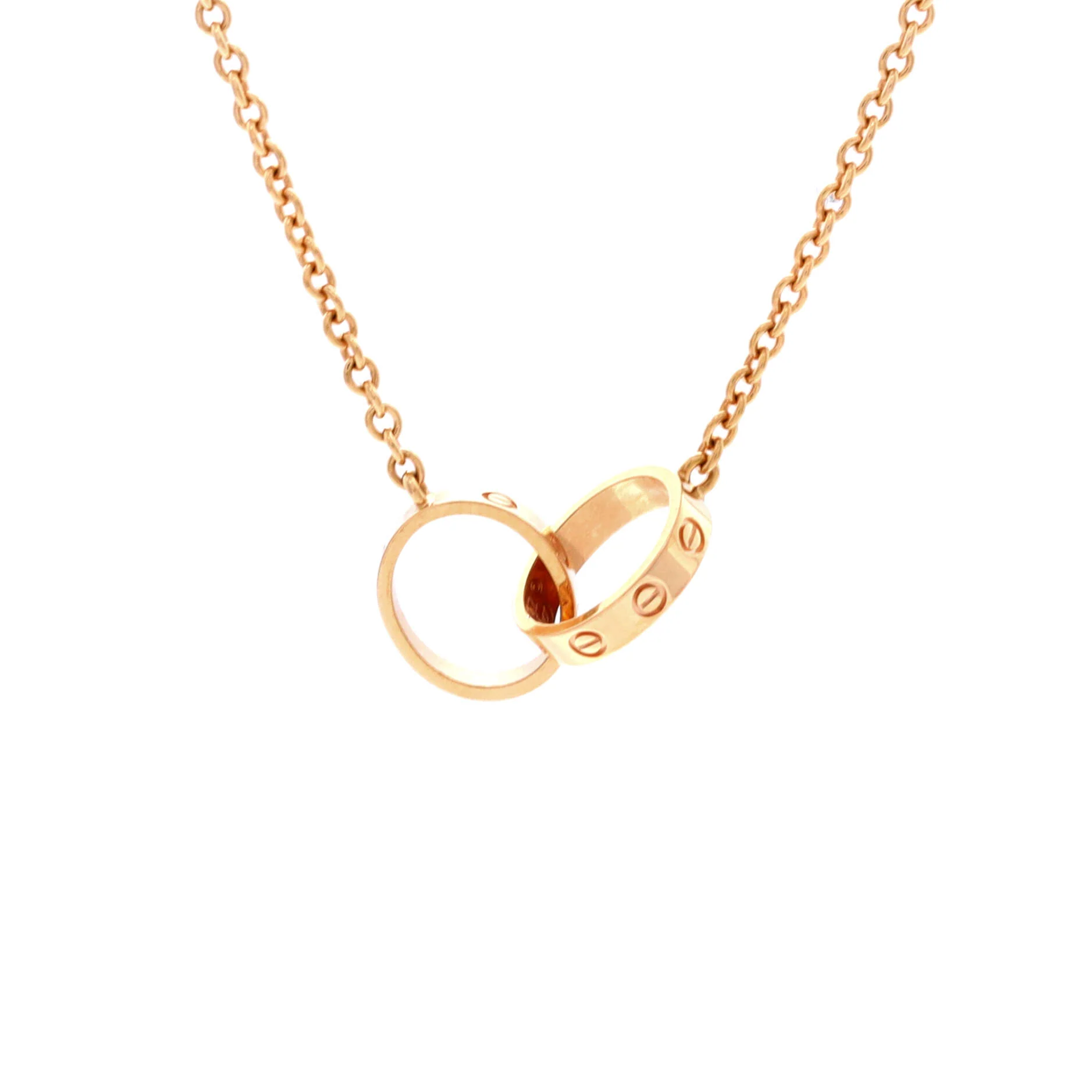 Love Interlocking Necklace 18K Rose Gold