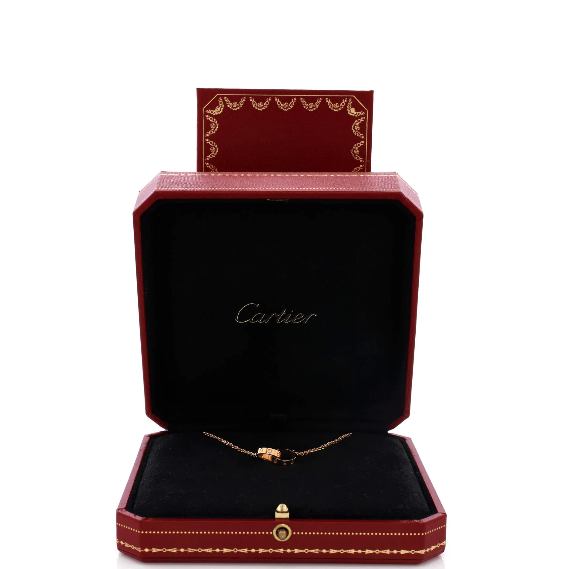Love Interlocking Necklace 18K Rose Gold - Image 2