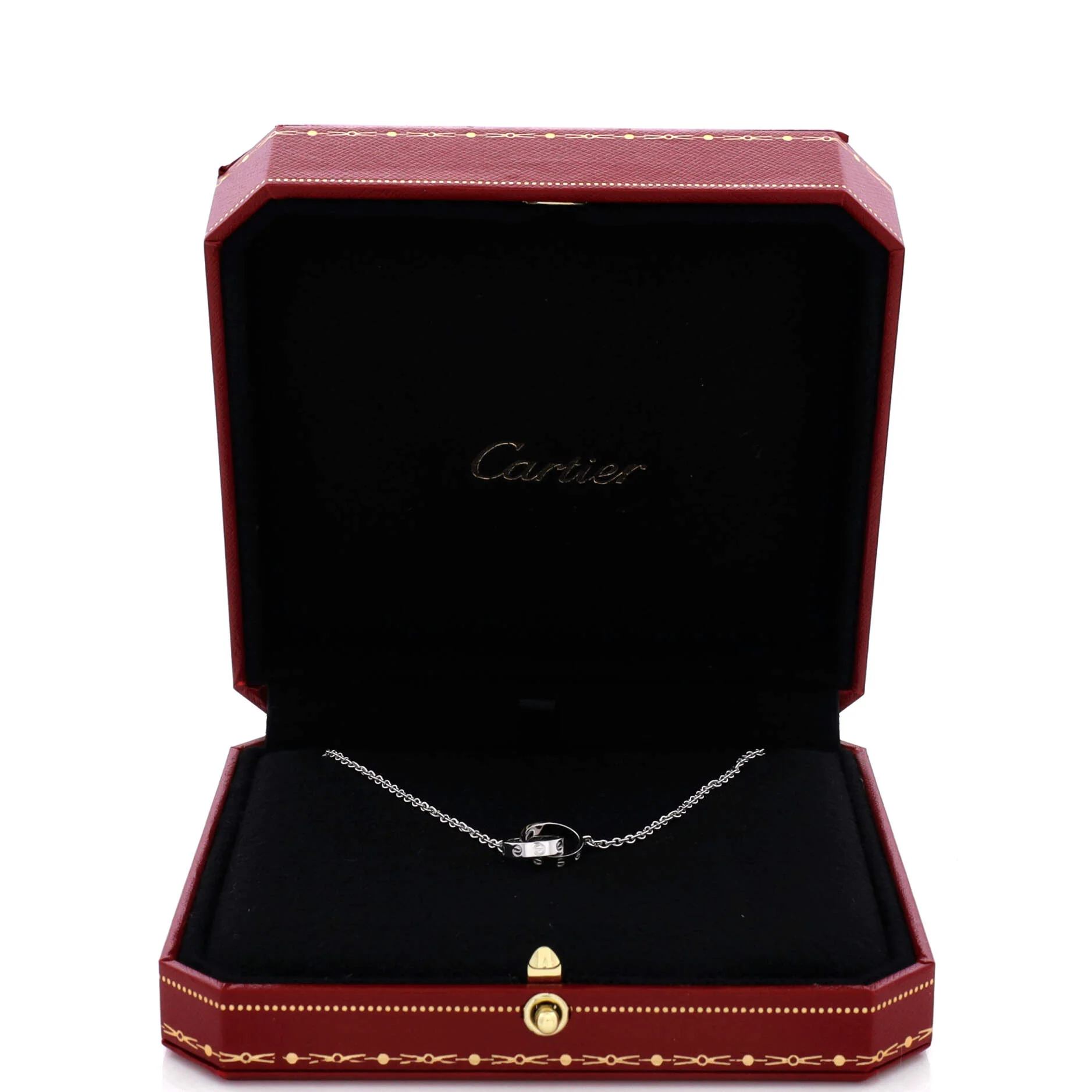 Love Interlocking Necklace 18K White Gold - Image 2