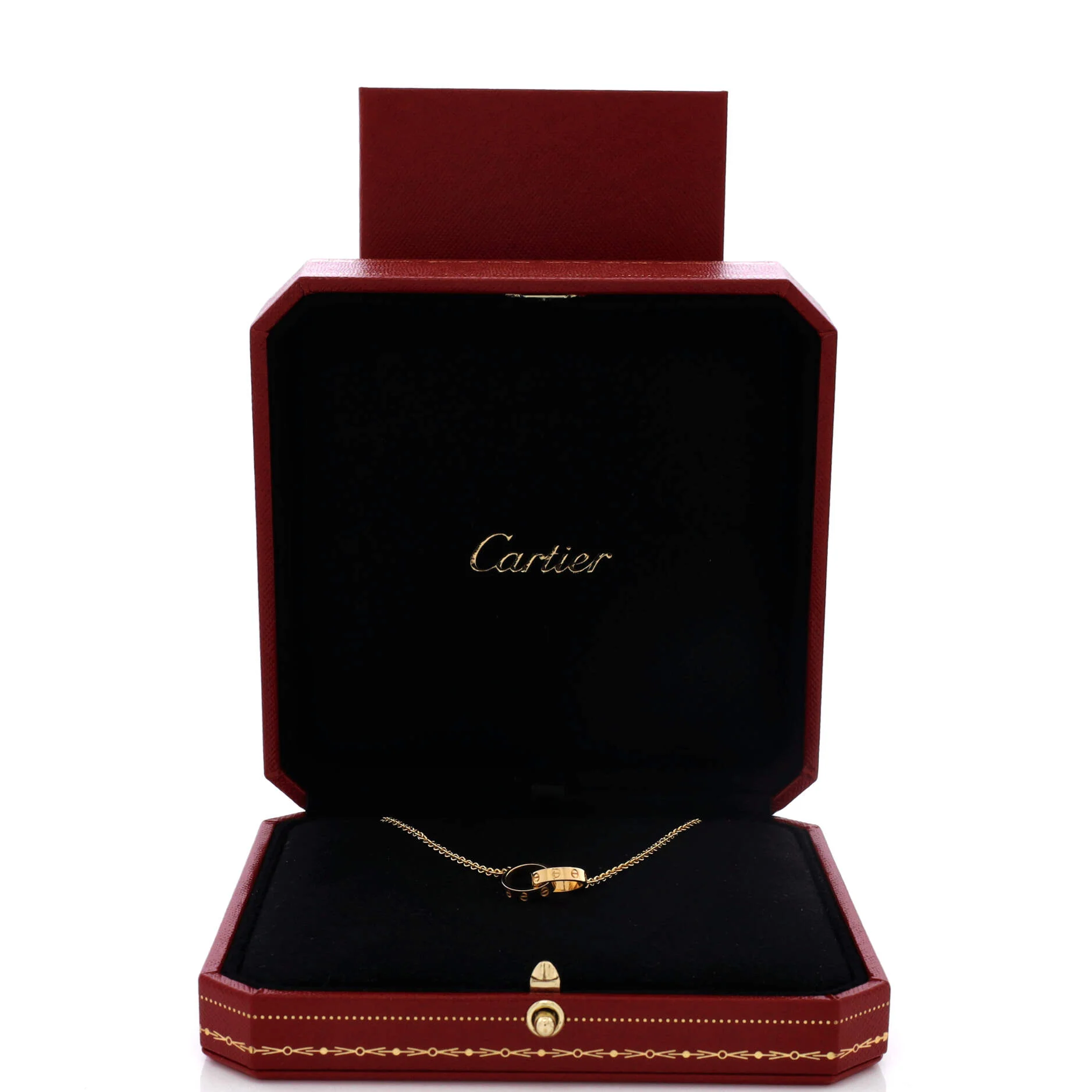 Love Interlocking Necklace 18K Yellow Gold - Image 2
