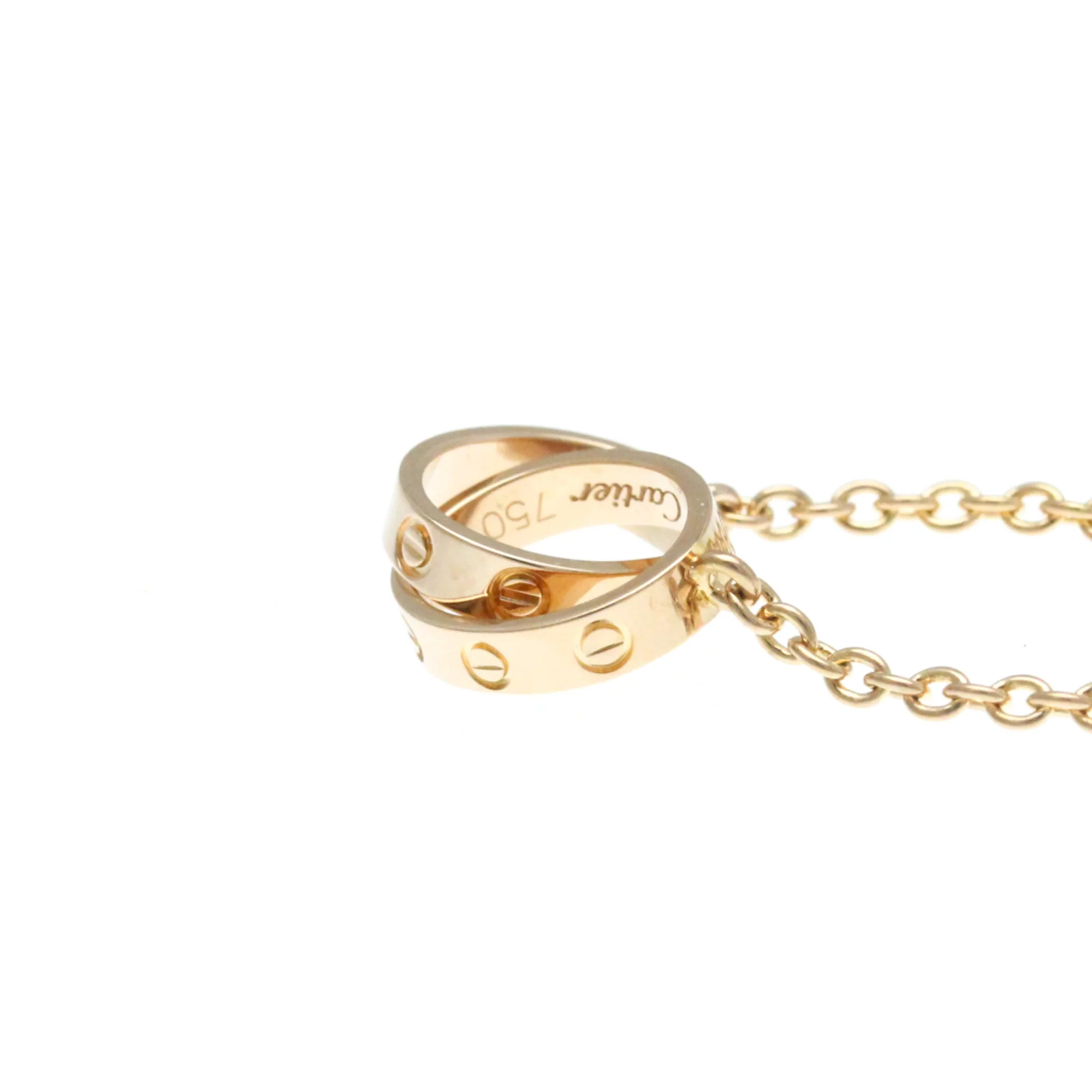 Love Pendant Necklace 18K Rose Gold - Image 7