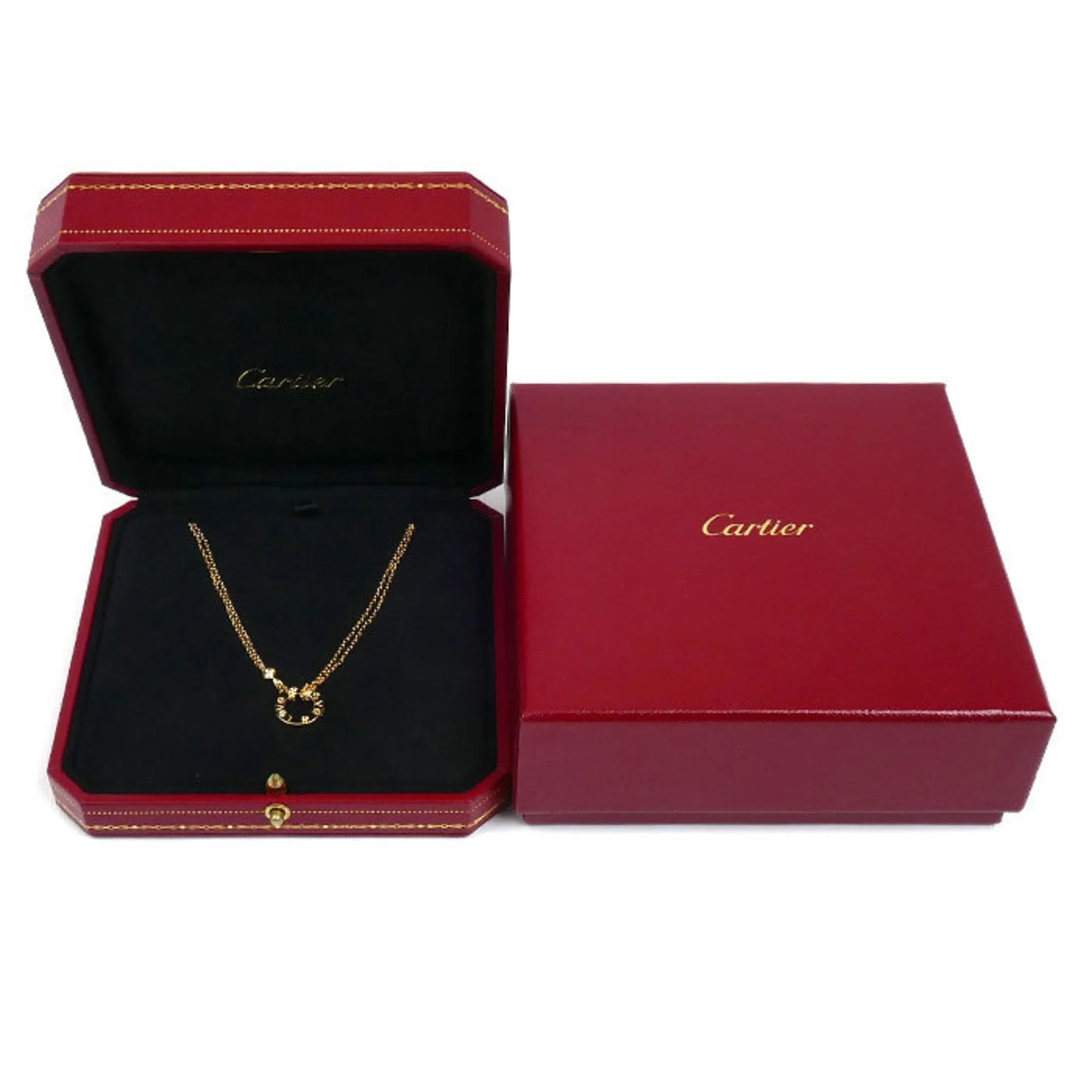 Love Pendant Necklace 18K Yellow Gold with Diamond - Image 7