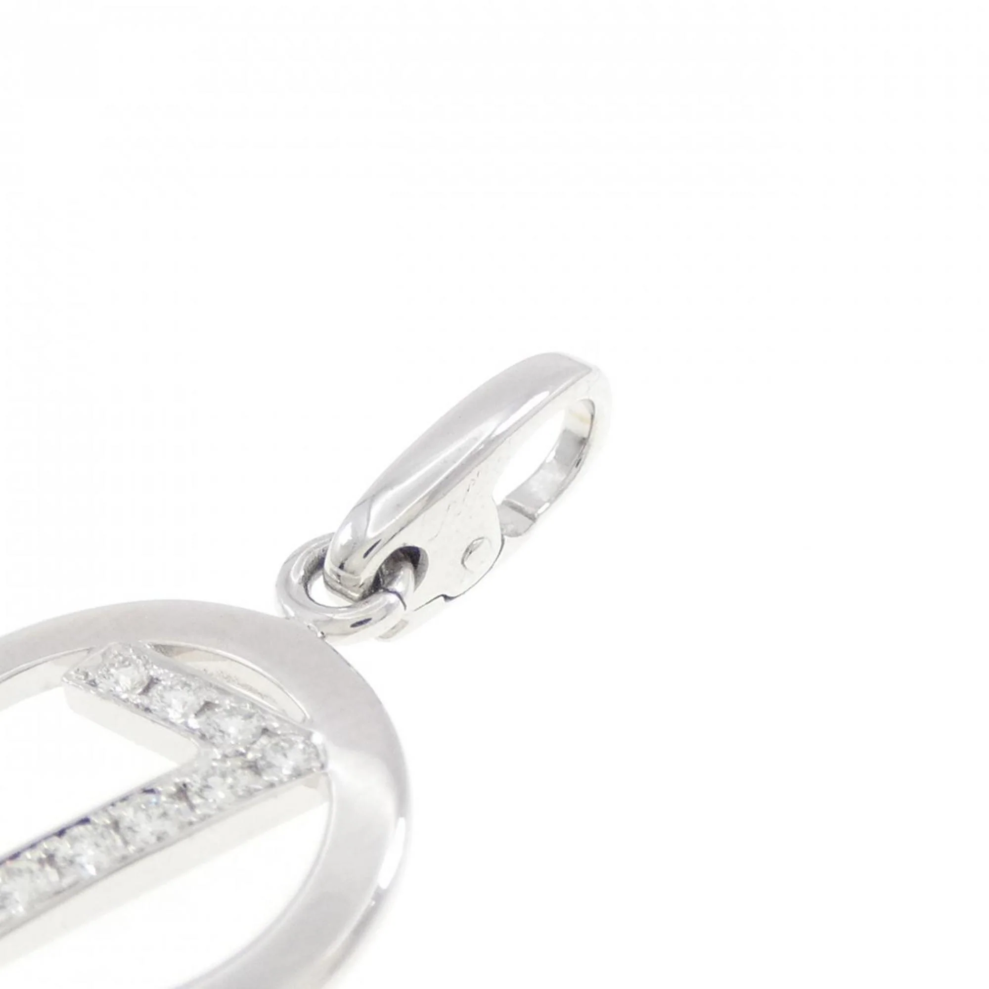 No. 7 Charm 18K White Gold With Diamond - Image 3