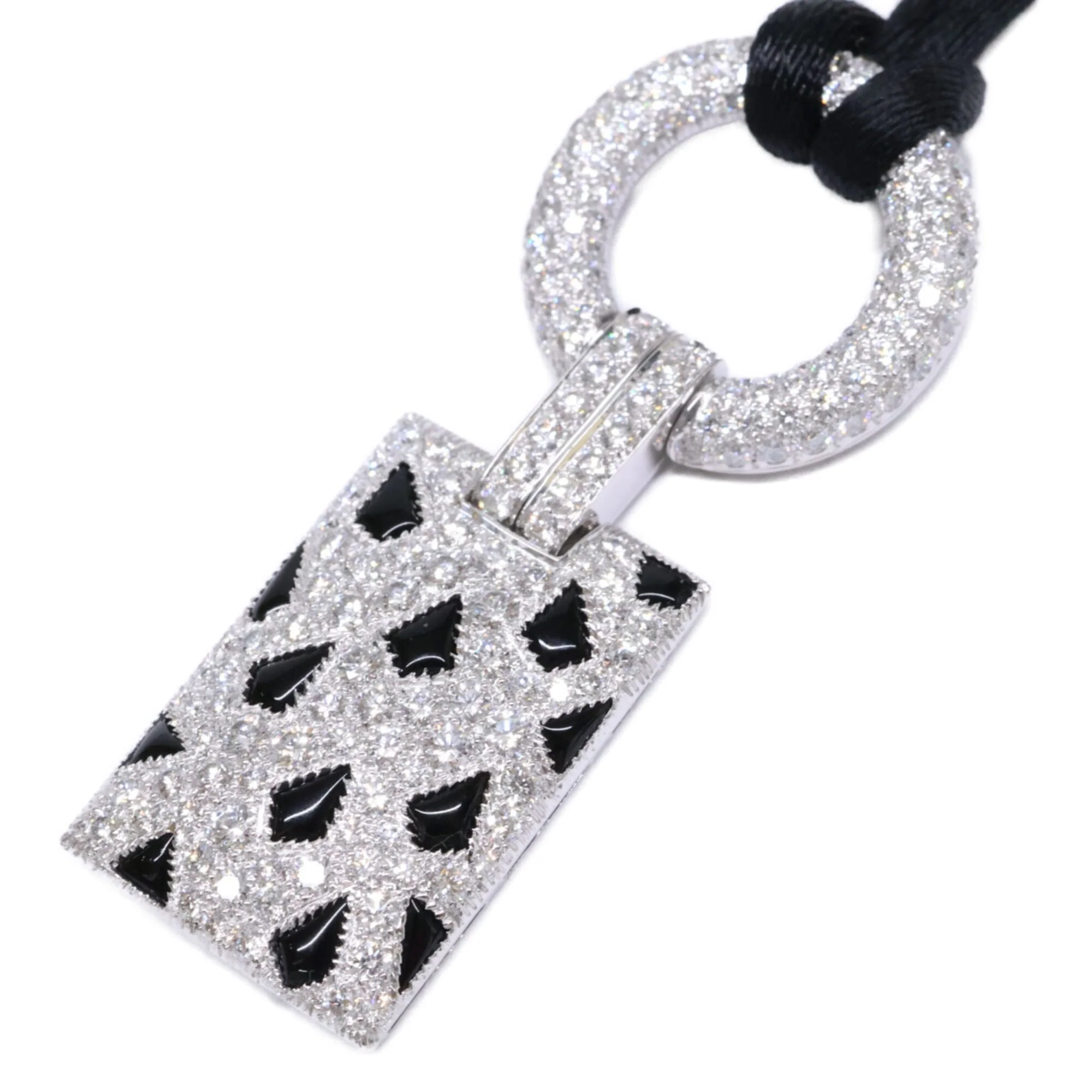 Panthere Pendant 18K White Gold 49mm