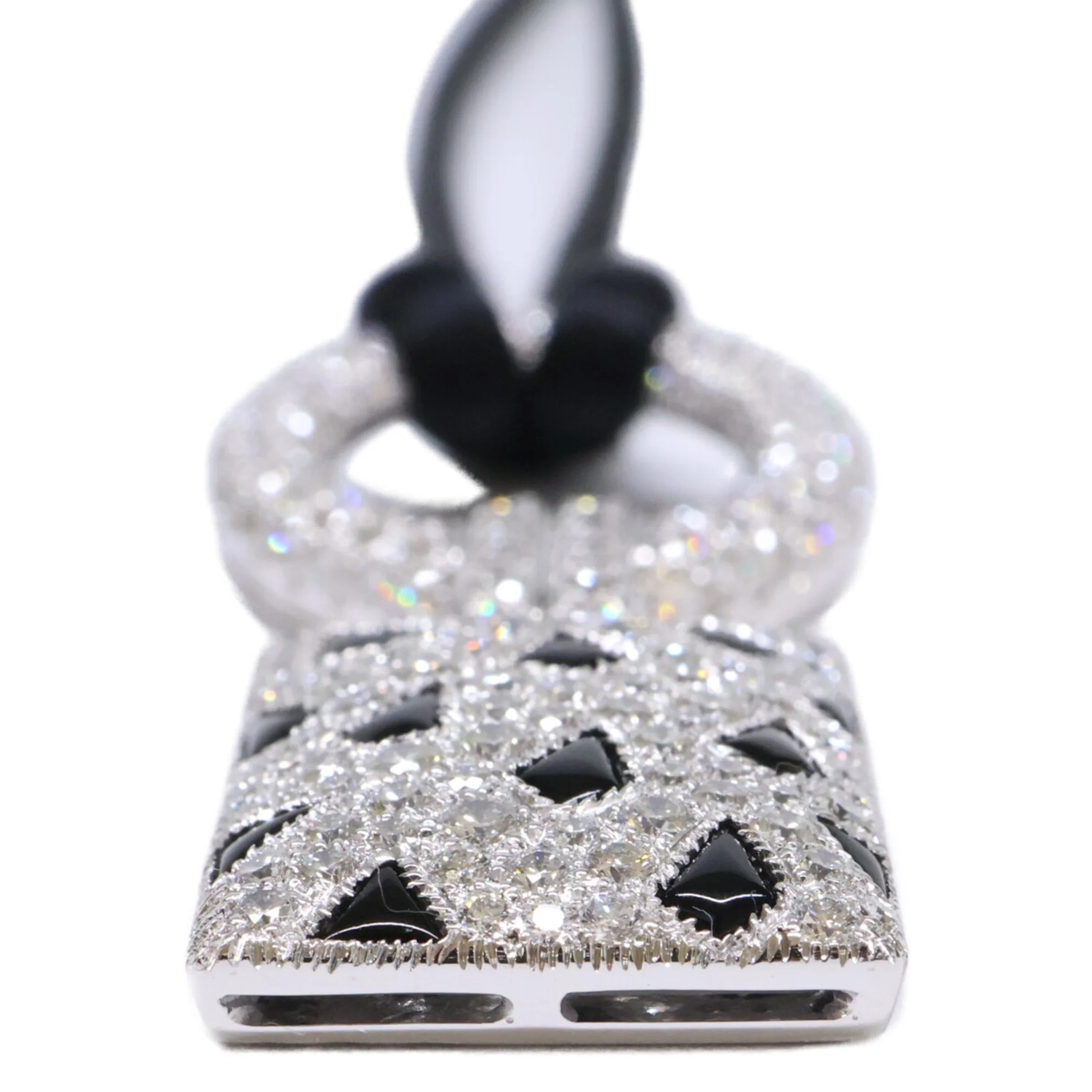 Panthere Pendant 18K White Gold 49mm - Image 4