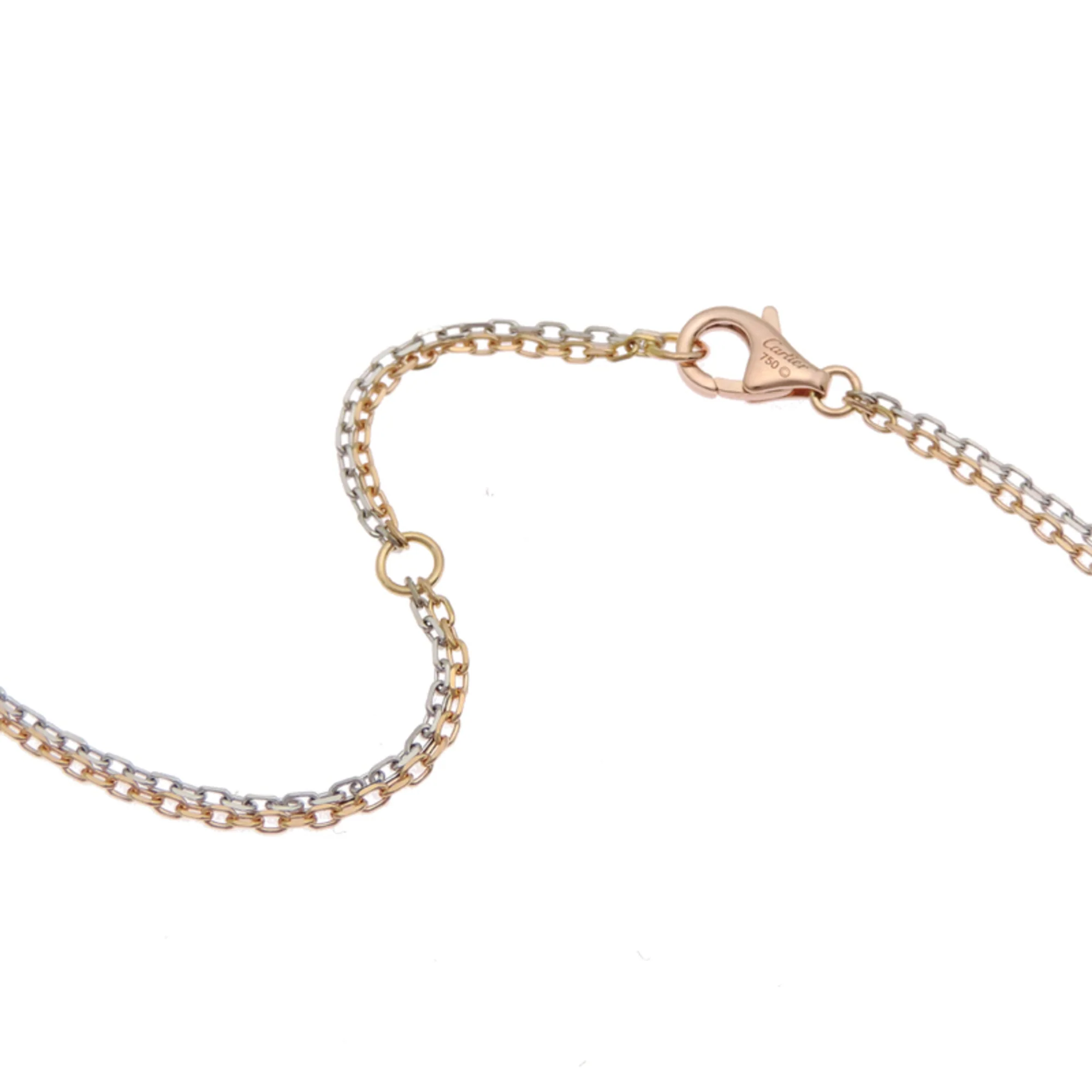 Pendant Necklace 18K Rose Gold and 18K White Gold with Diamond - Image 5