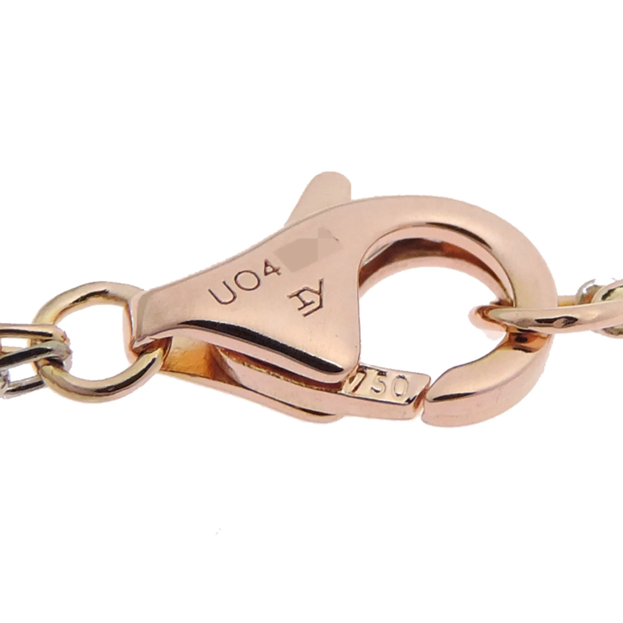 Pendant Necklace 18K Rose Gold and 18K White Gold with Diamond - Image 7