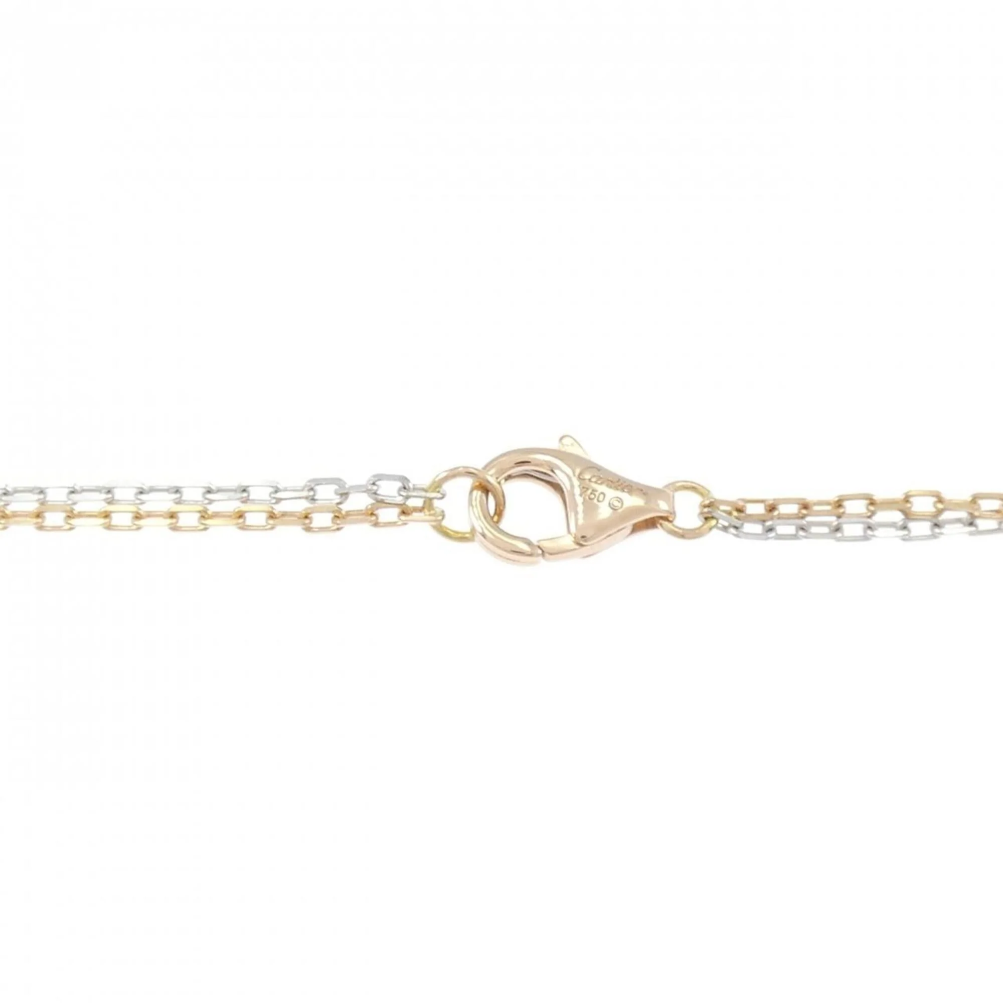 Pendant Necklace 18K Rose Gold and 18K White Gold with Diamond - Image 5