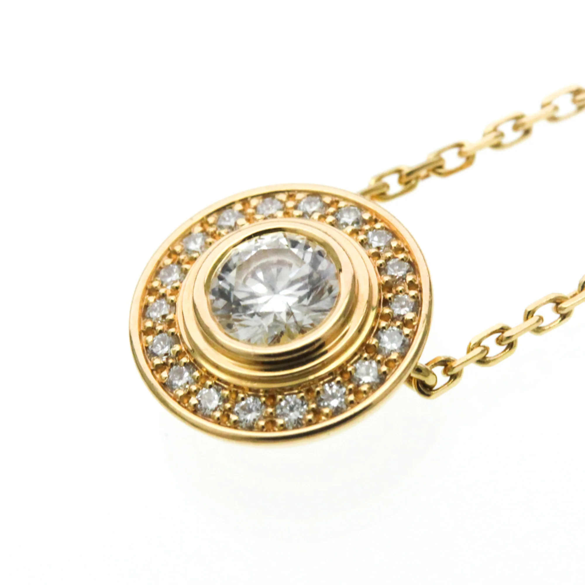 Pendant Necklace 18K Rose Gold with Diamond - Image 7