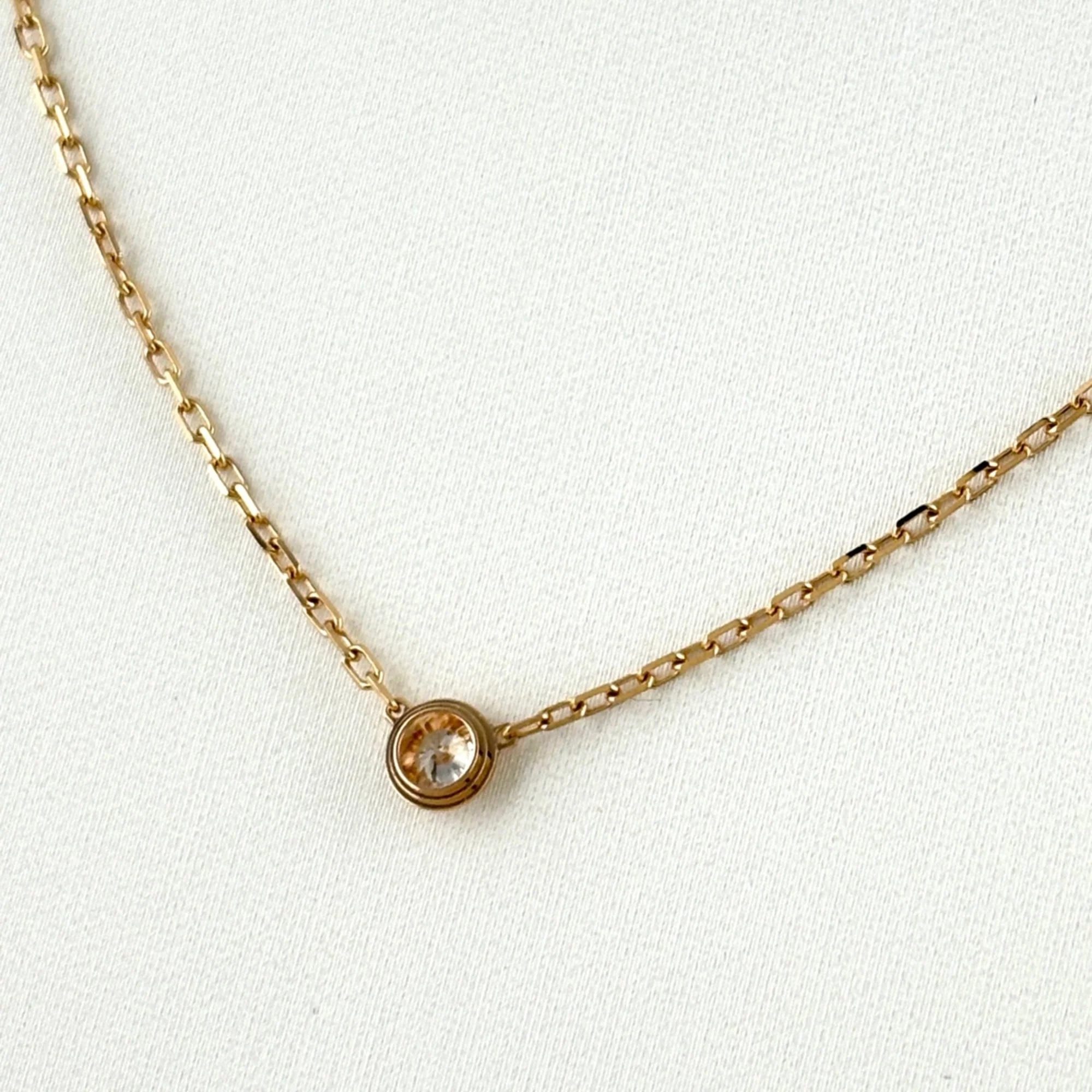 Pendant Necklace 18K Rose Gold with Diamond - Image 3