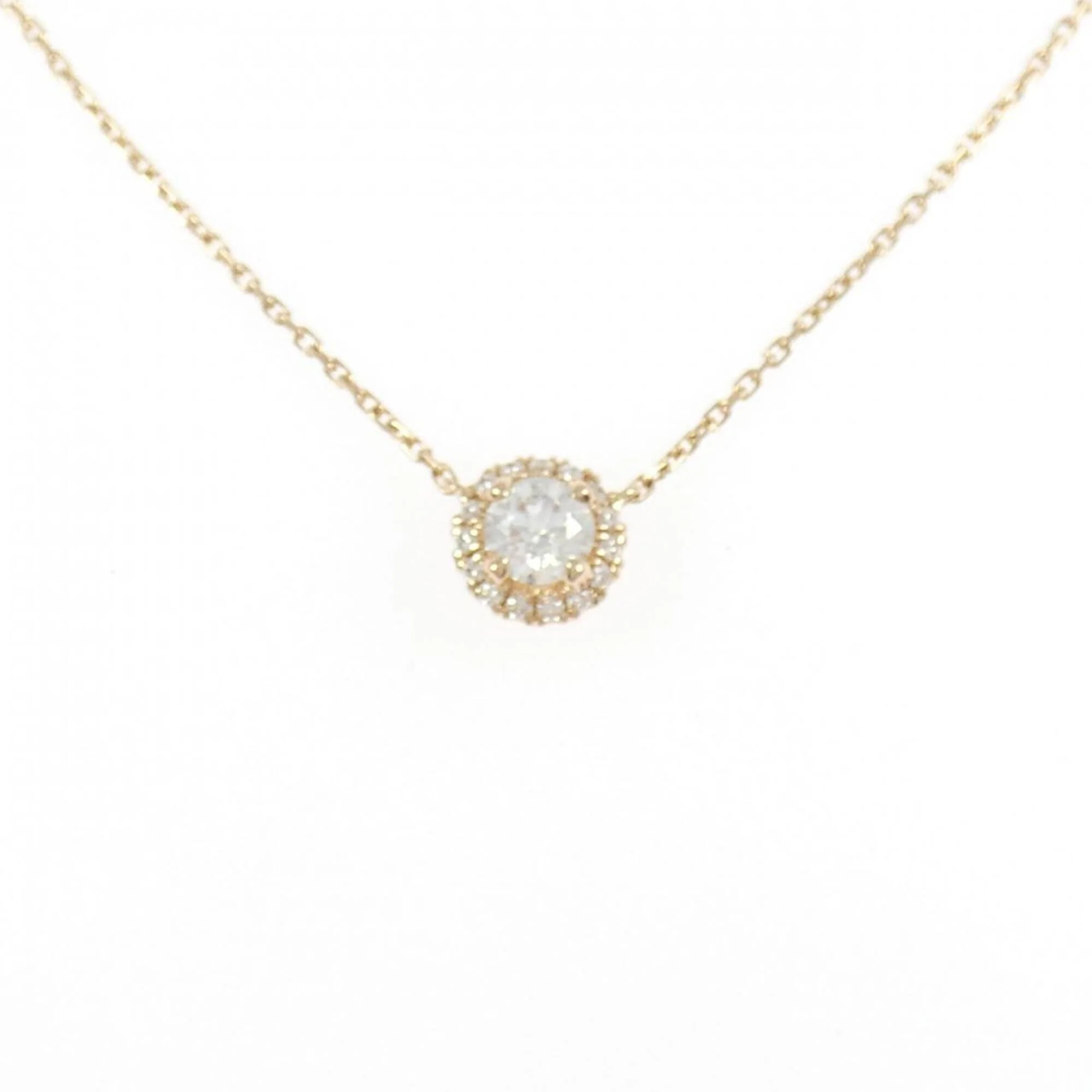 Pendant Necklace 18K Rose Gold with Diamond