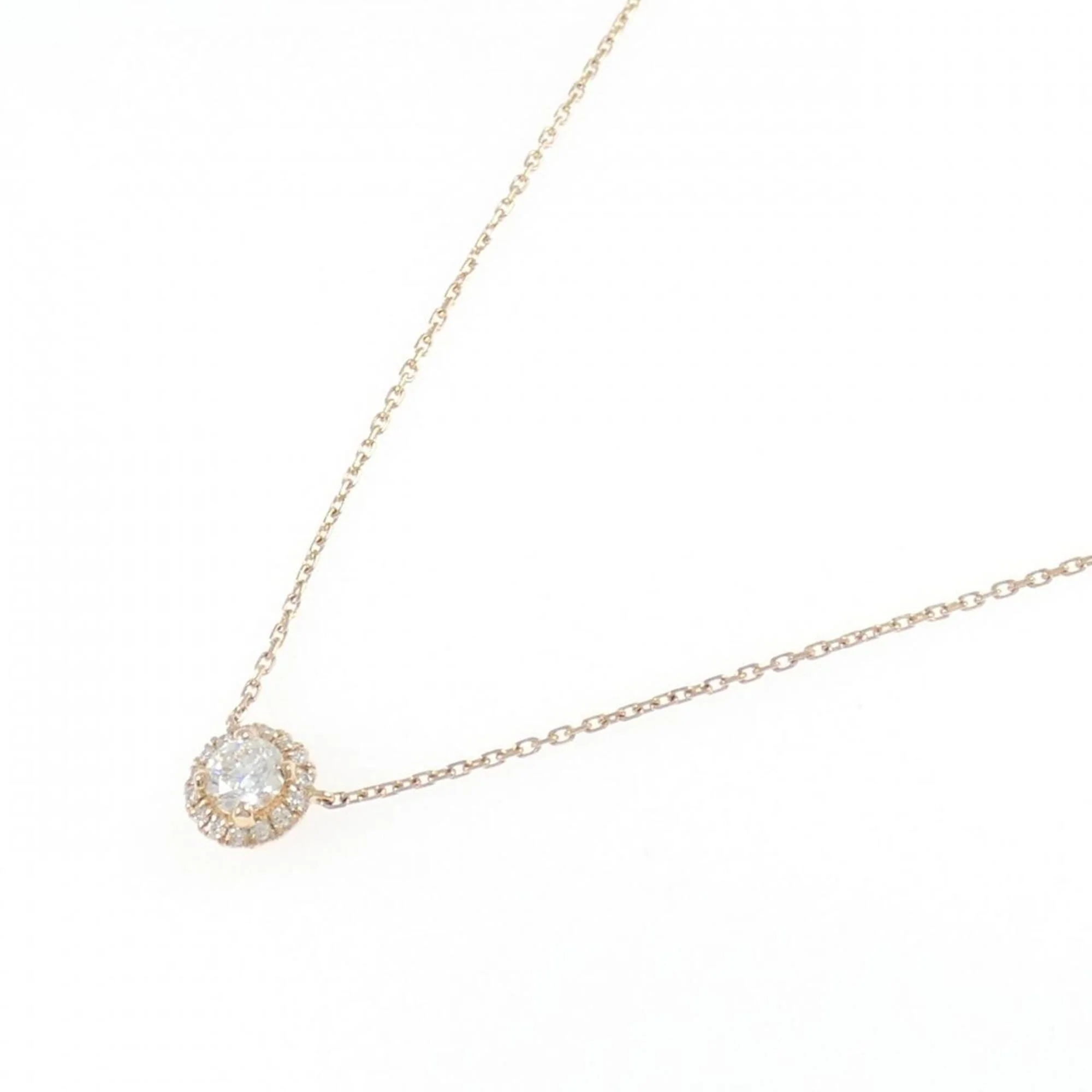 Pendant Necklace 18K Rose Gold with Diamond - Image 2