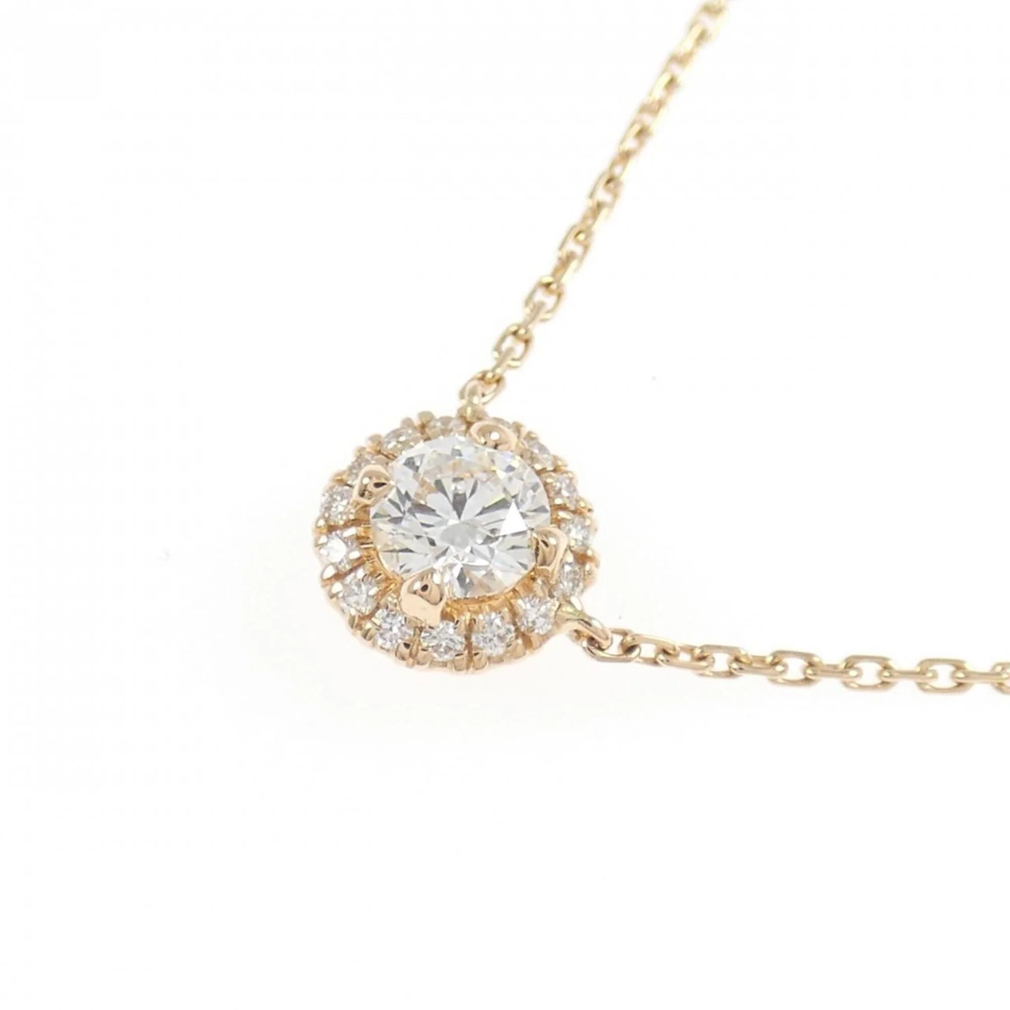 Pendant Necklace 18K Rose Gold with Diamond - Image 3