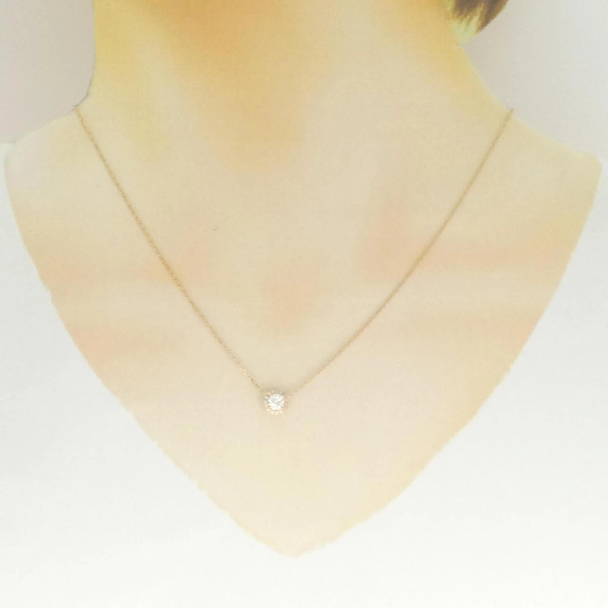 Pendant Necklace 18K Rose Gold with Diamond - Image 6