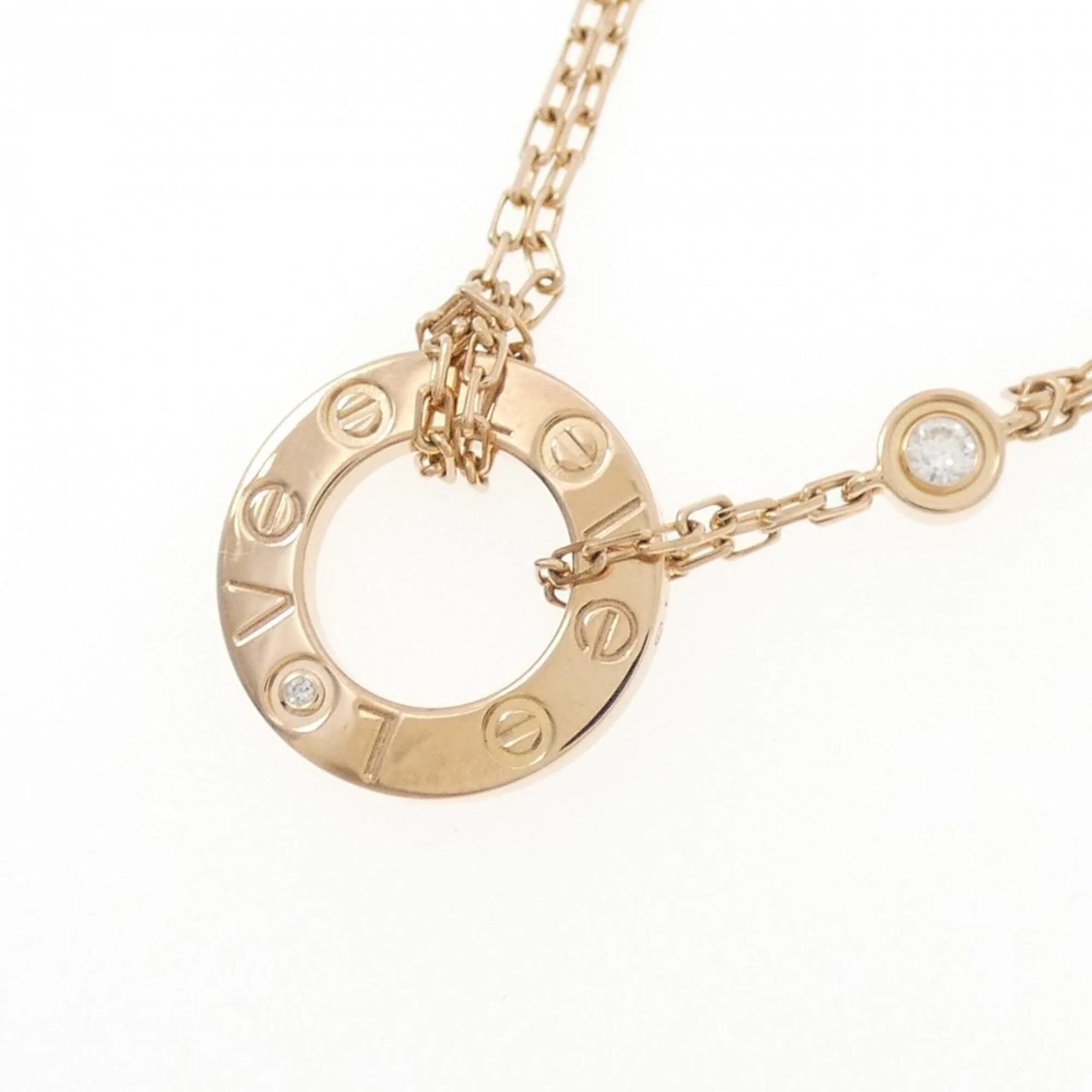 Pendant Necklace 18K Rose Gold with Diamond - Image 3