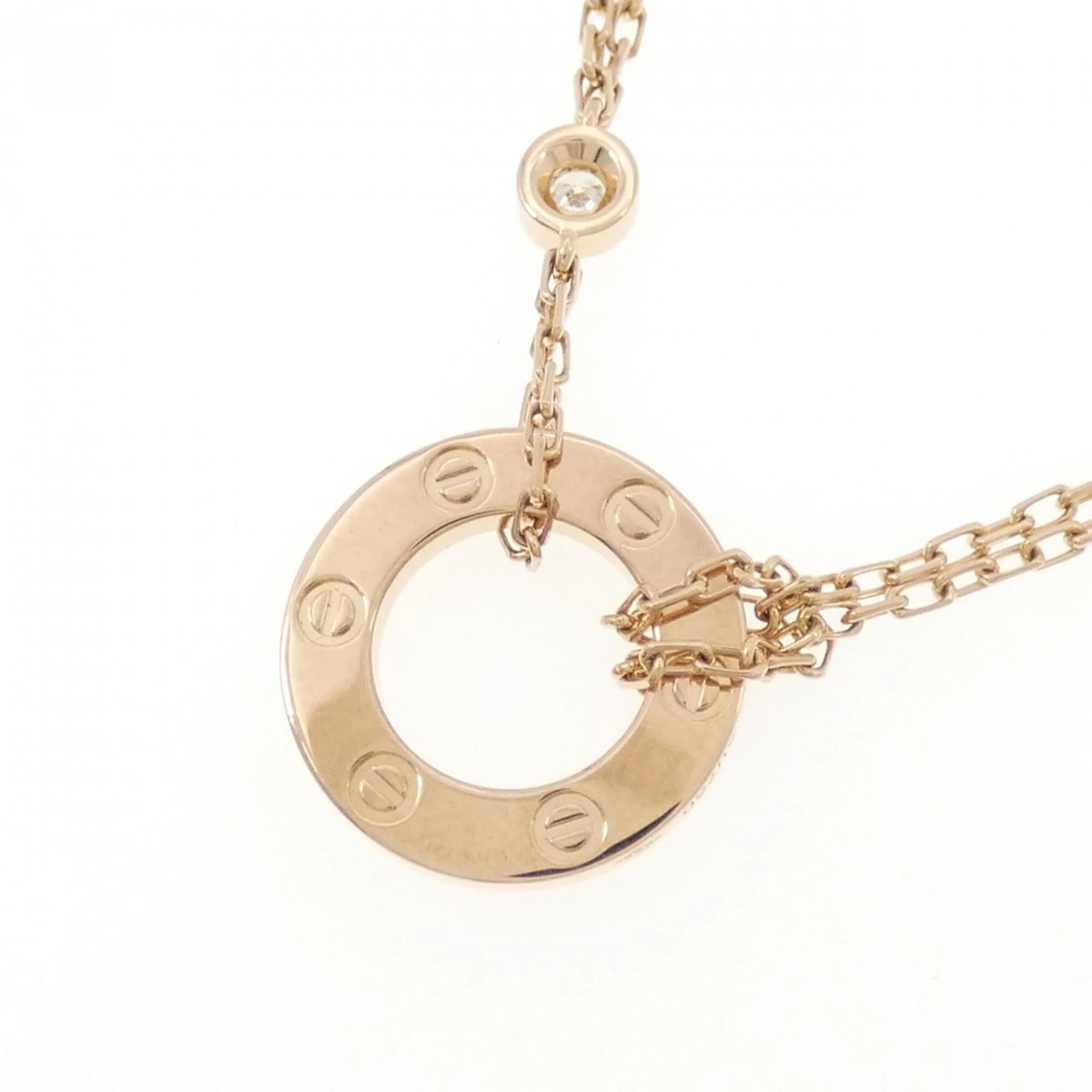 Pendant Necklace 18K Rose Gold with Diamond - Image 4