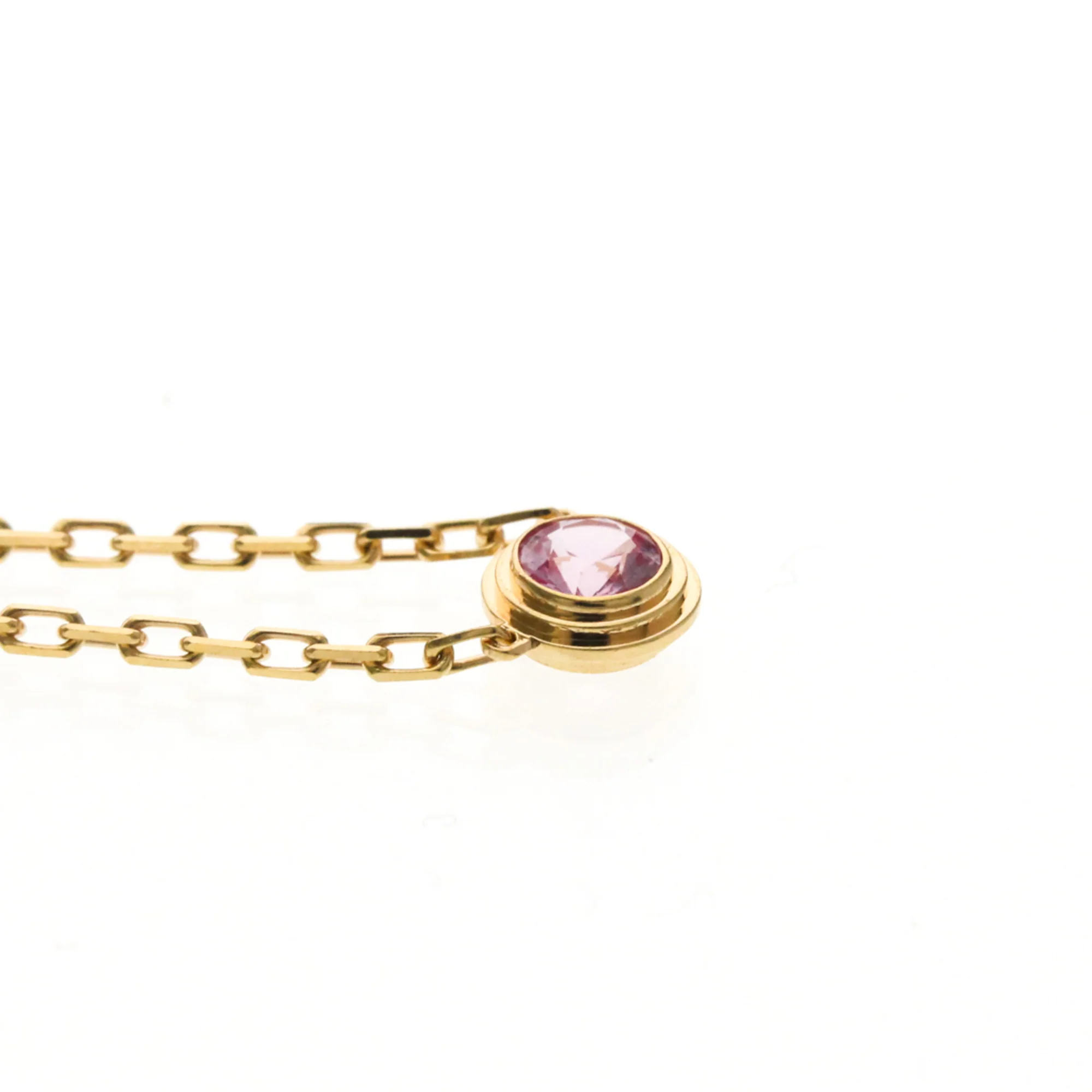 Pendant Necklace 18K Rose Gold With Sapphire - Image 5