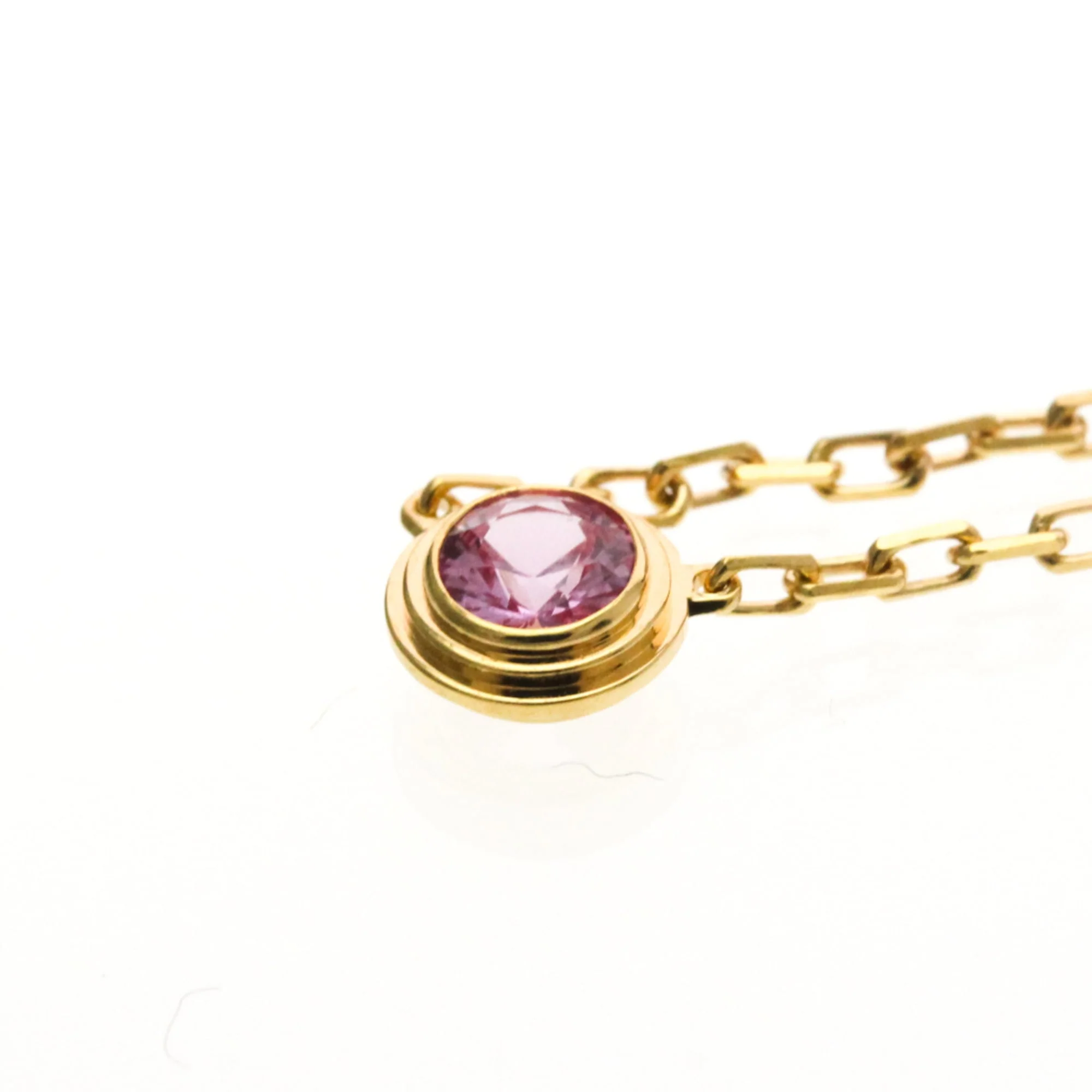 Pendant Necklace 18K Rose Gold With Sapphire - Image 7