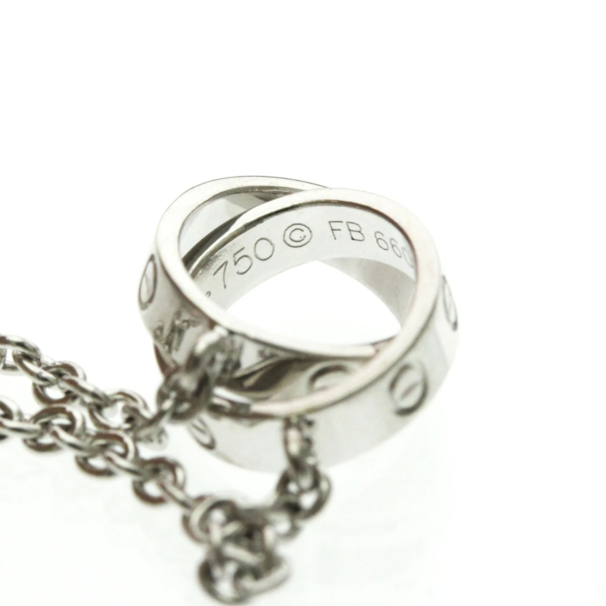 Pendant Necklace 18K White Gold - Image 9