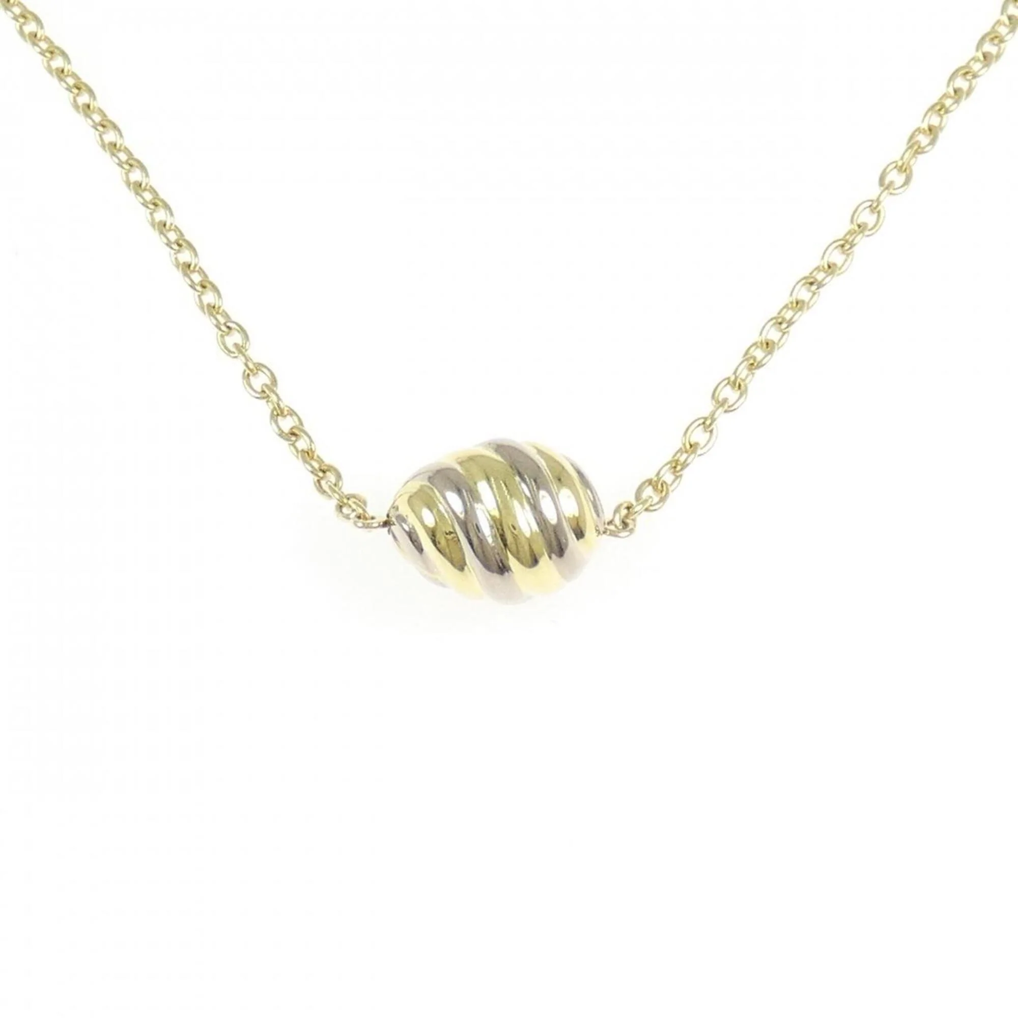 Pendant Necklace 18K White Gold and 18K Yellow Gold