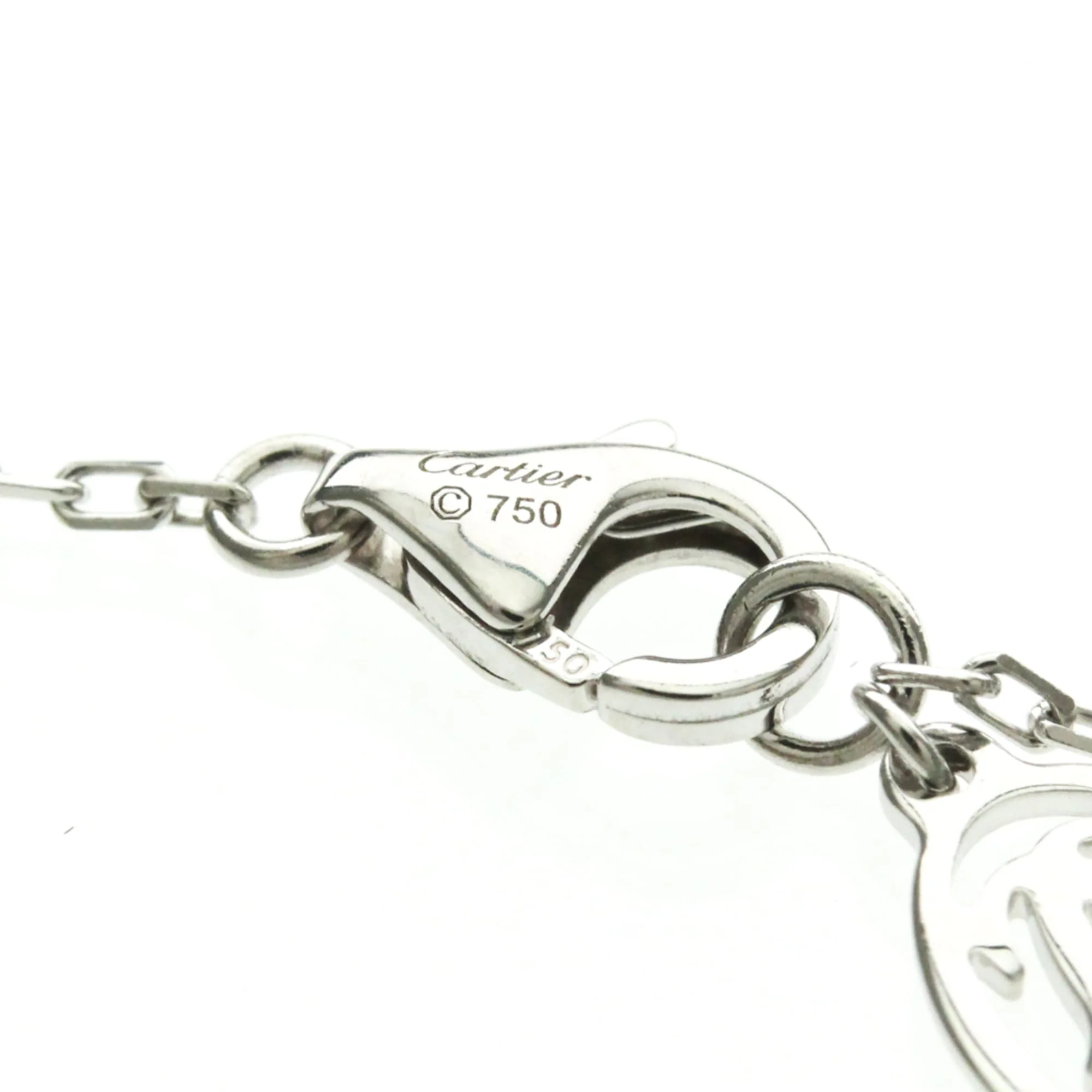 Pendant Necklace 18K White Gold Small with Diamond - Image 9